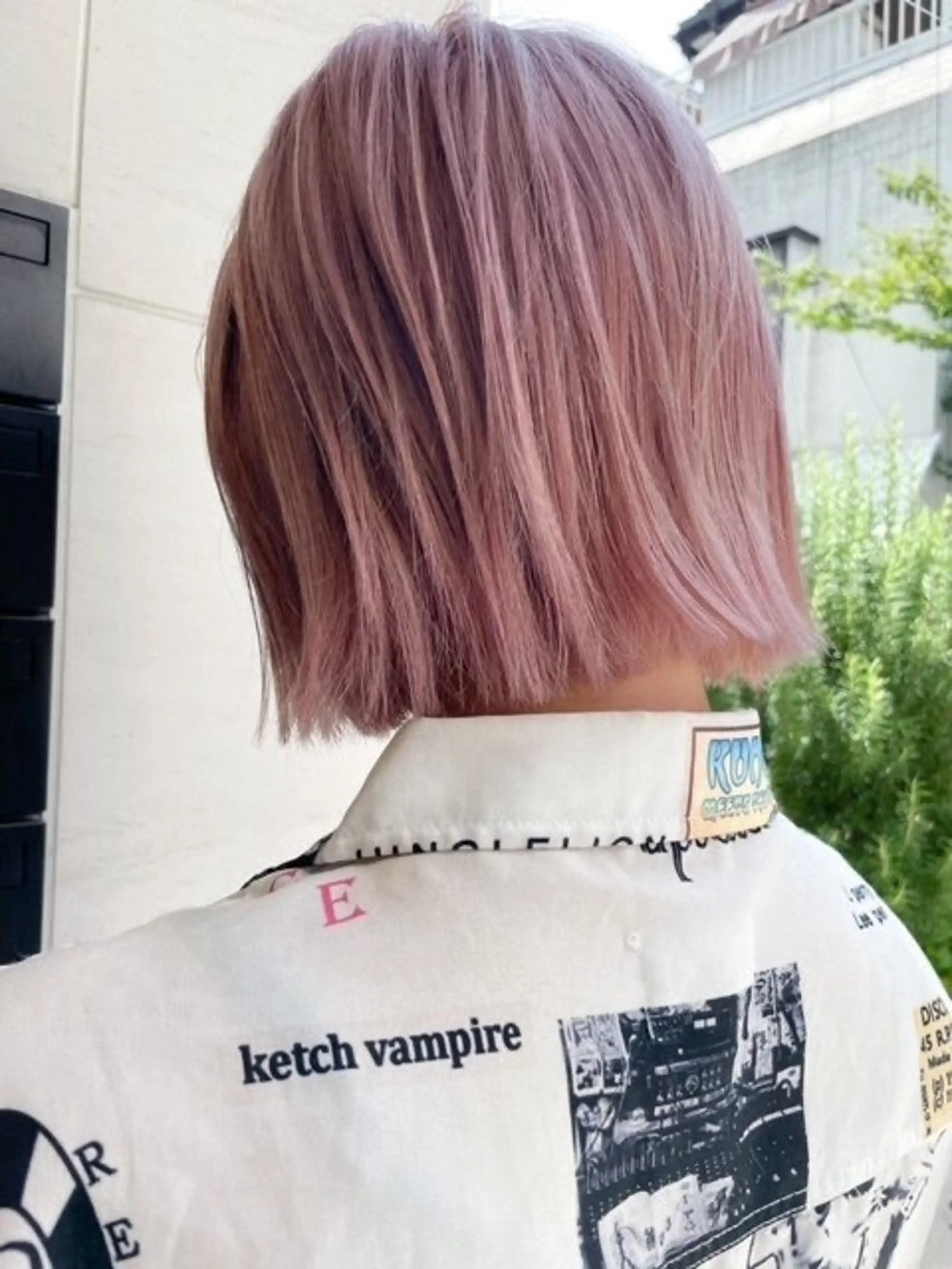 ショート ヘアカラー メンズパーマ/暖色 tsugu💞のヘアスタイル