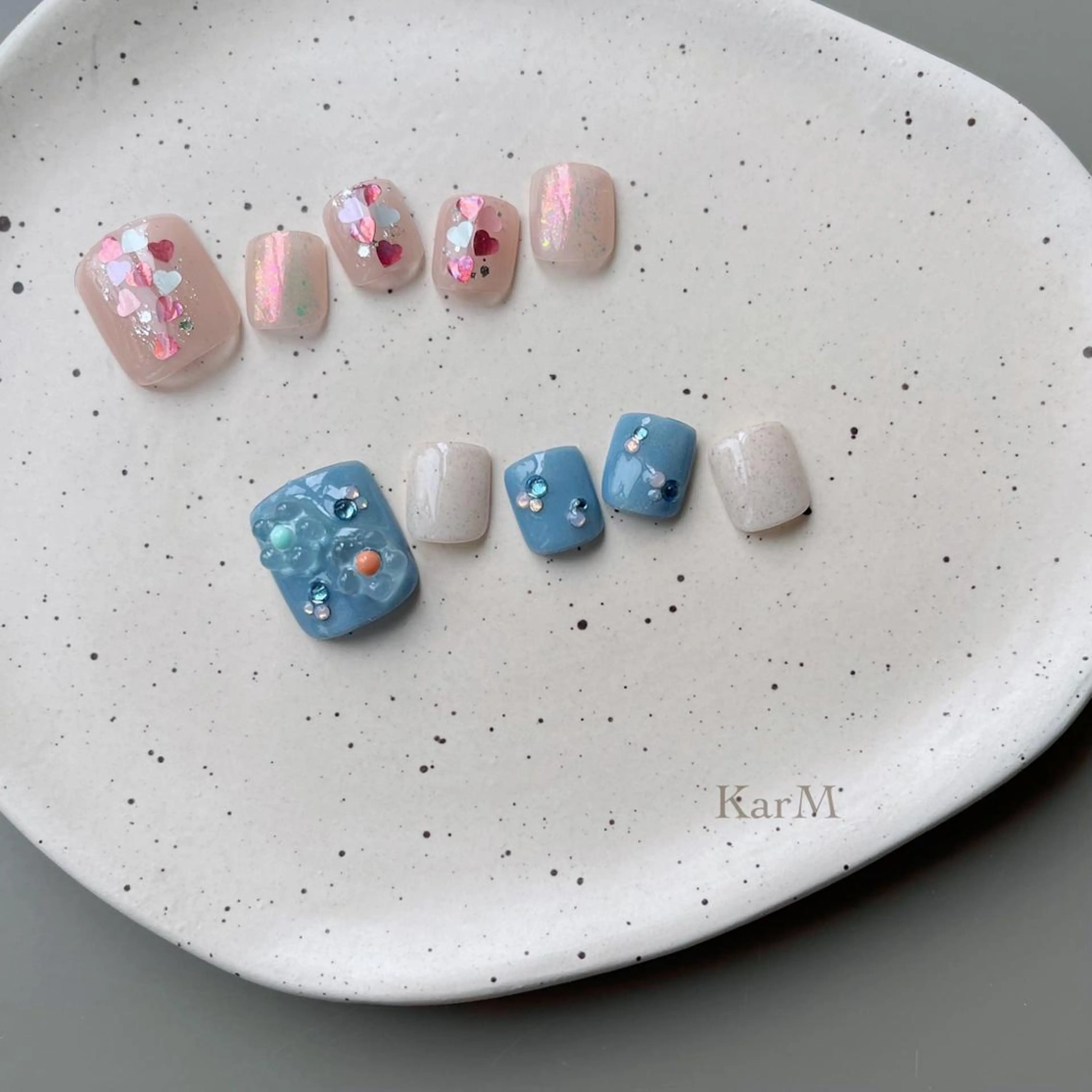 ネイル アートネイル オーロラネイル チークネイル フットネイル フレンチネイル フットネイル ogino karinのネイルデザイン