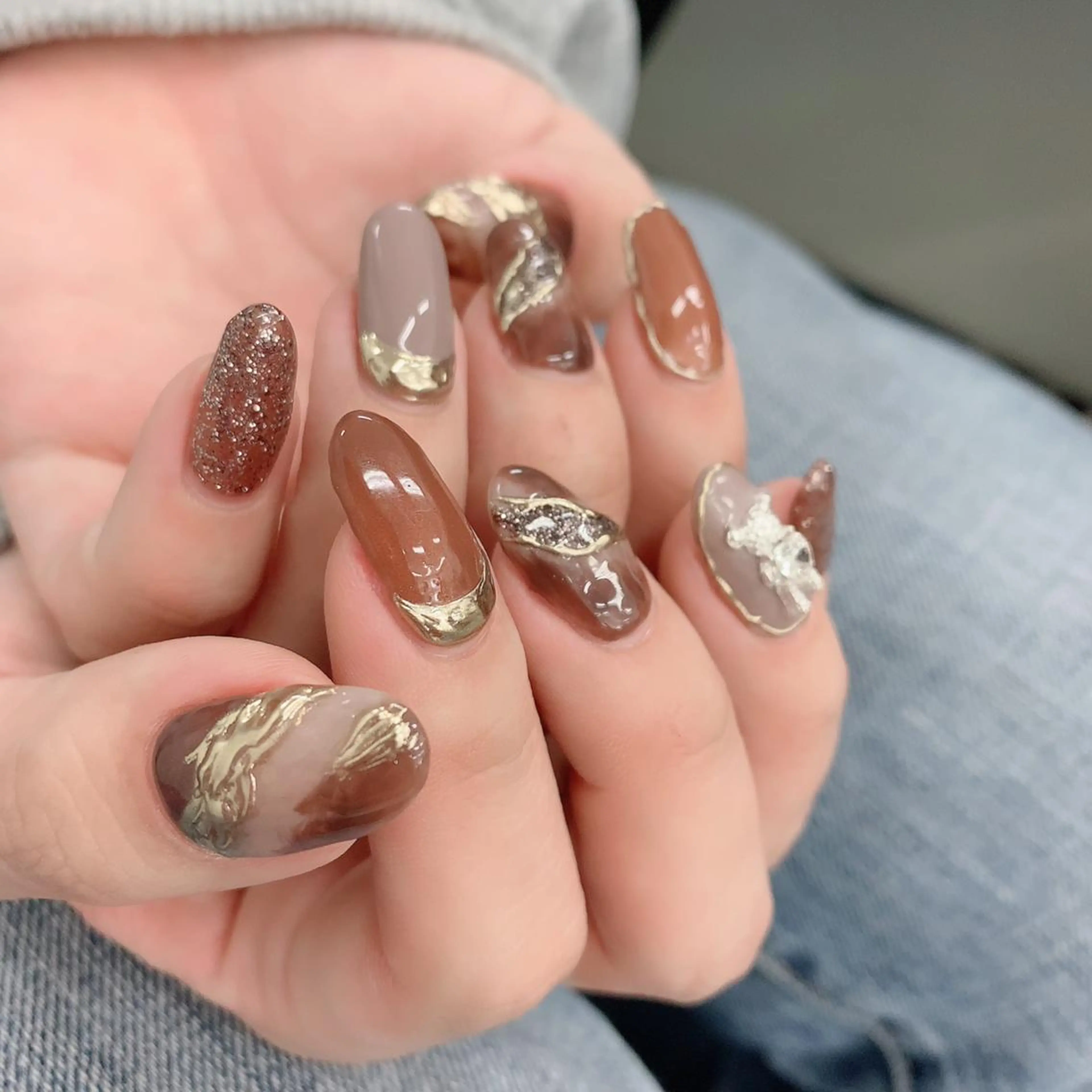 ネイル アートネイル ニュアンスネイル ワンホンネイル ハンドネイル atelier -02tsuboのネイルデザイン