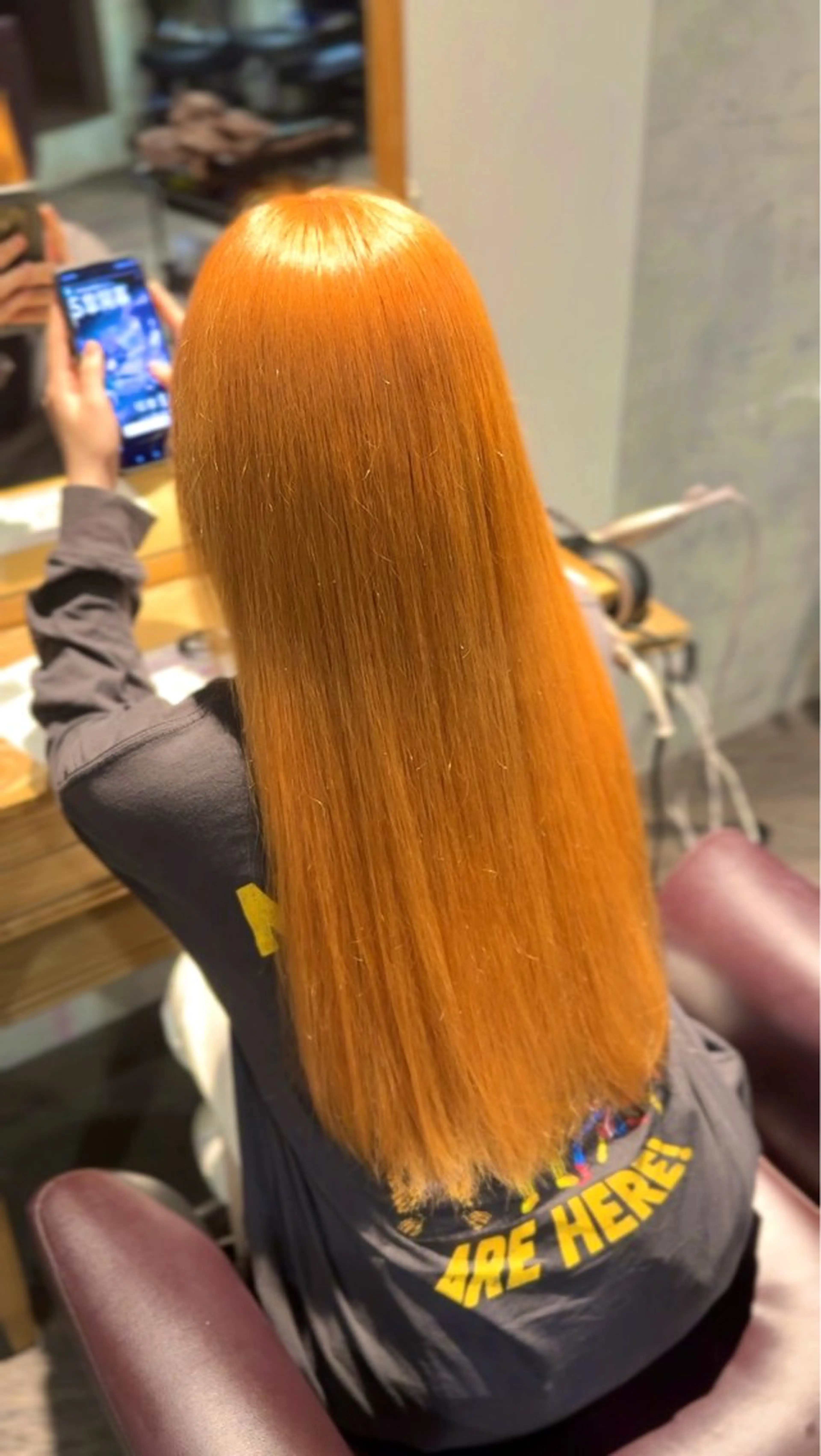 ロング カラー カット ヘアカラー Afinar 乃空(ノア)のヘアスタイル