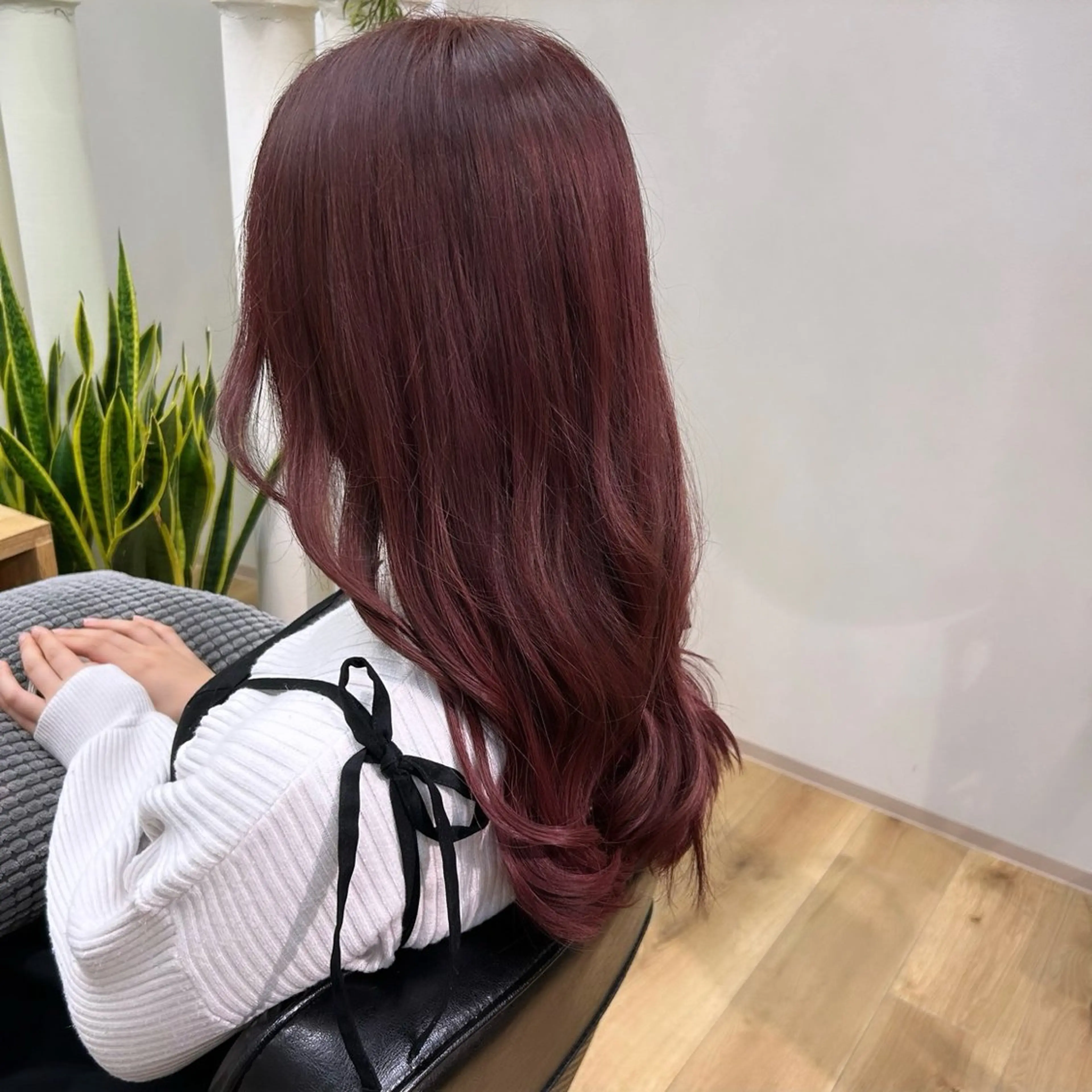 ロング ヘアカラー トリートメント Cafu hair Tachi所属・有馬 葵のヘアスタイル