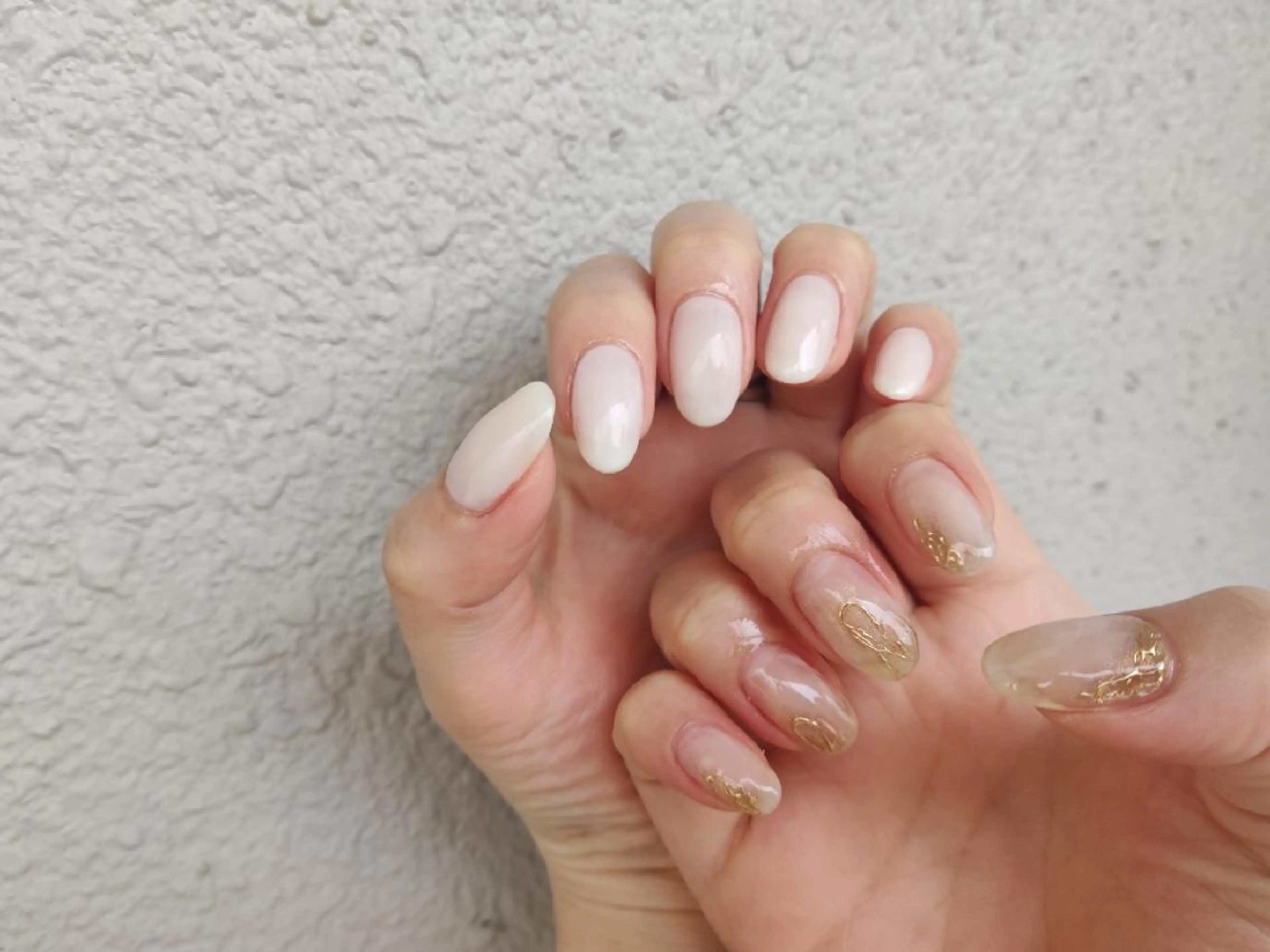 ショート ネイル ミラーネイル 持ち込み ニュアンスネイル 川畑爪商店 品川高輪 同時施術が人気🌿のネイルデザイン