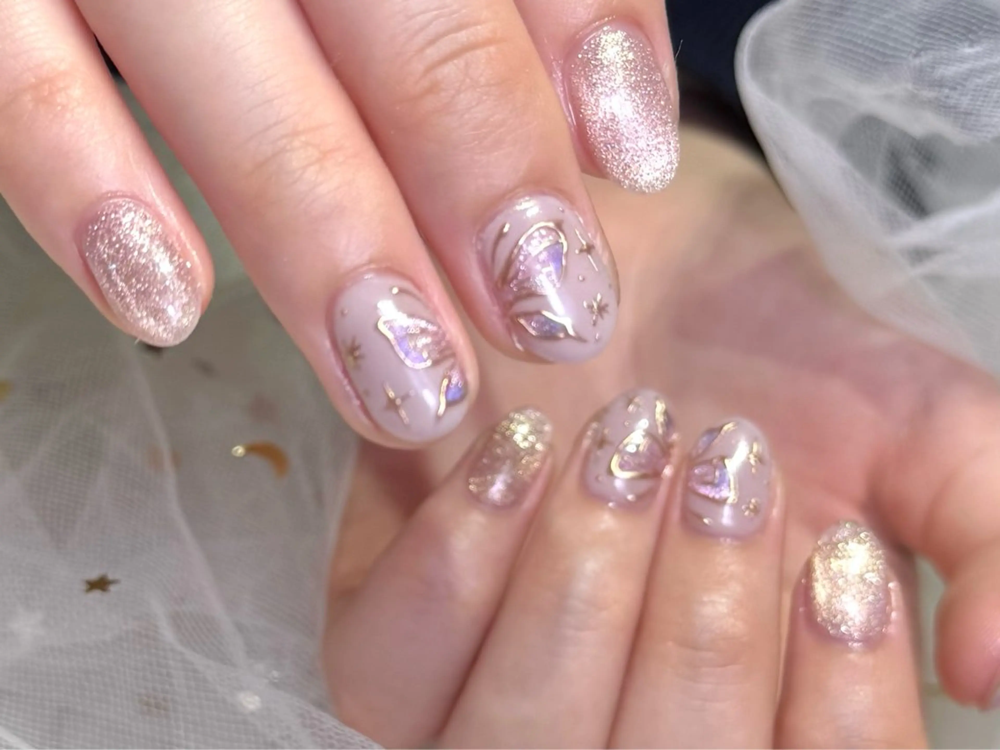 ネイル 春ネイル ハンドネイル Mnailsalon フィルイン対応サロンのネイルデザイン