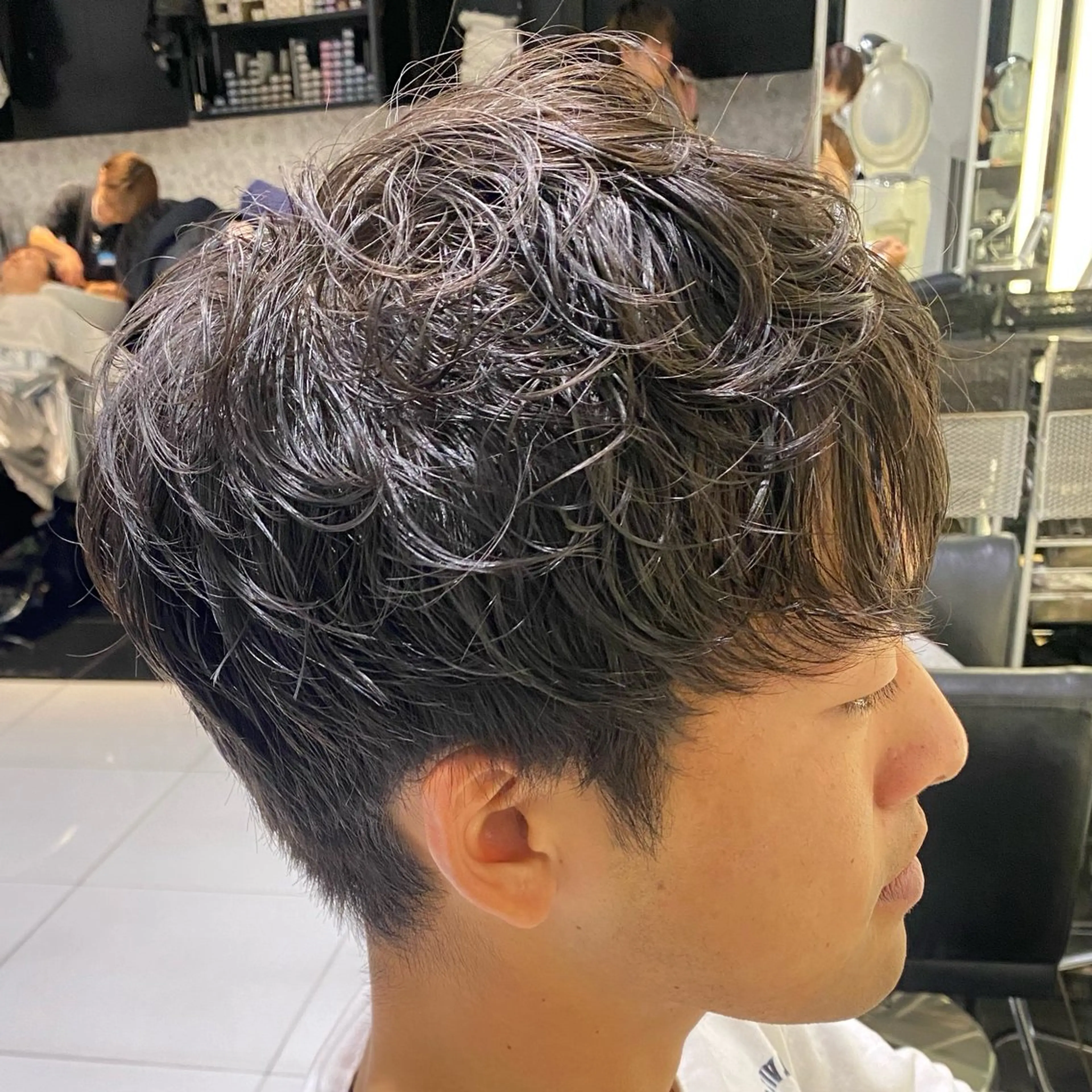 ショート メンズ メンズパーマ AIR-GINZA tower所属・藤岡杏華 /垢抜け✂︎のヘアスタイル