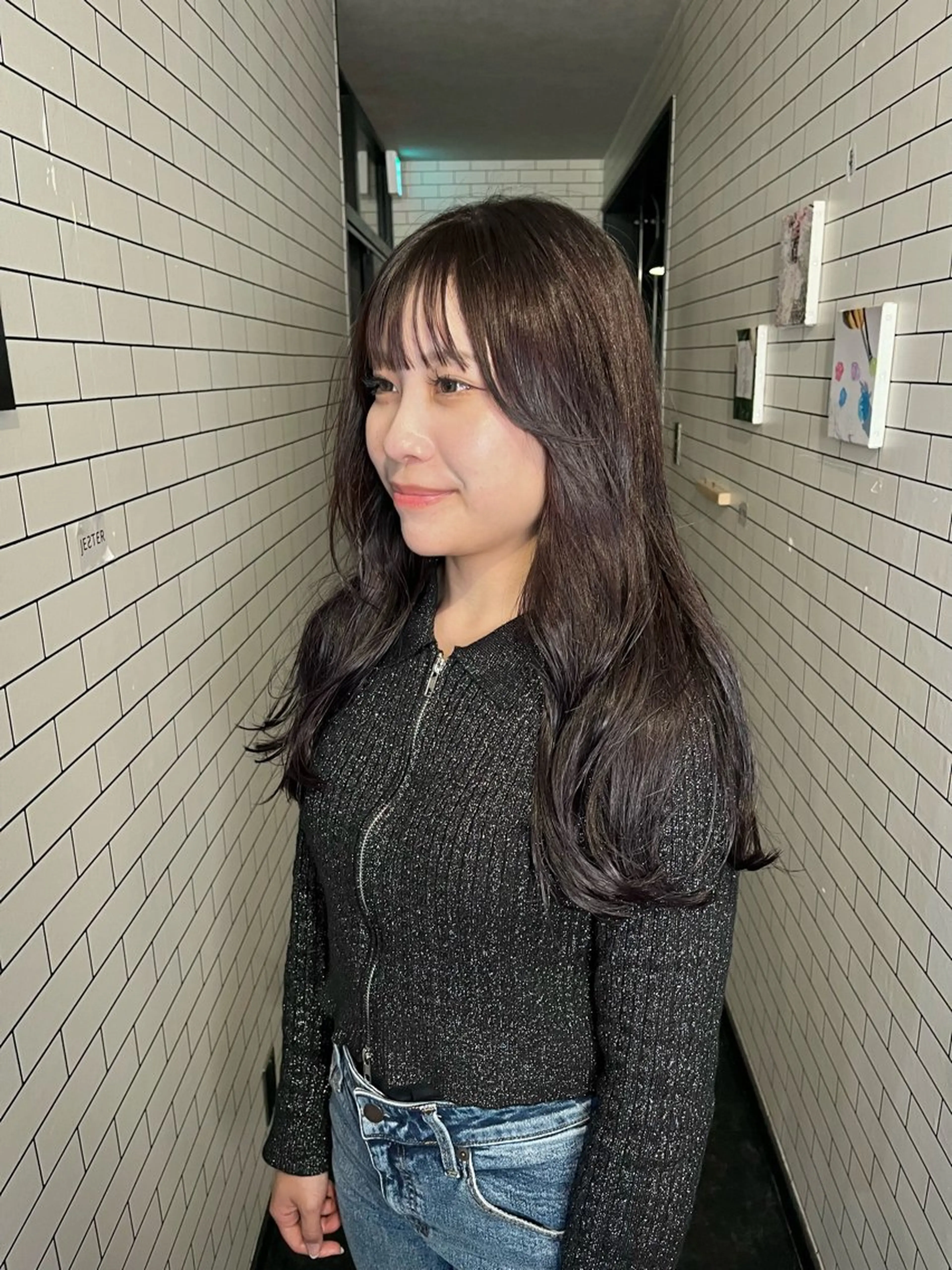 セミロング カット ヘアカラー トリートメント 髪質改善/美髪 透明感/nanakoのヘアスタイル