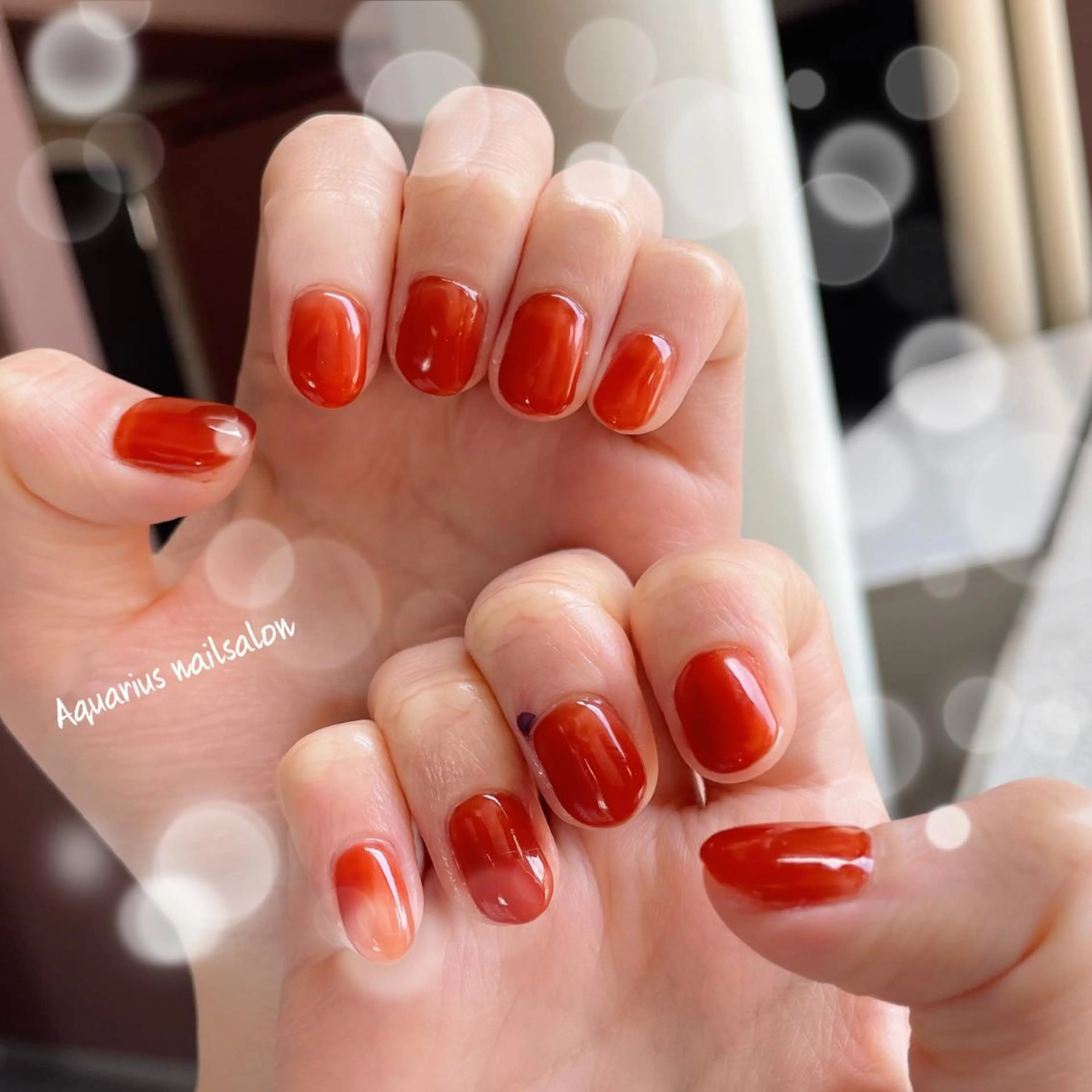 ネイル ワンカラーネイル 奥園 良恵のネイルデザイン