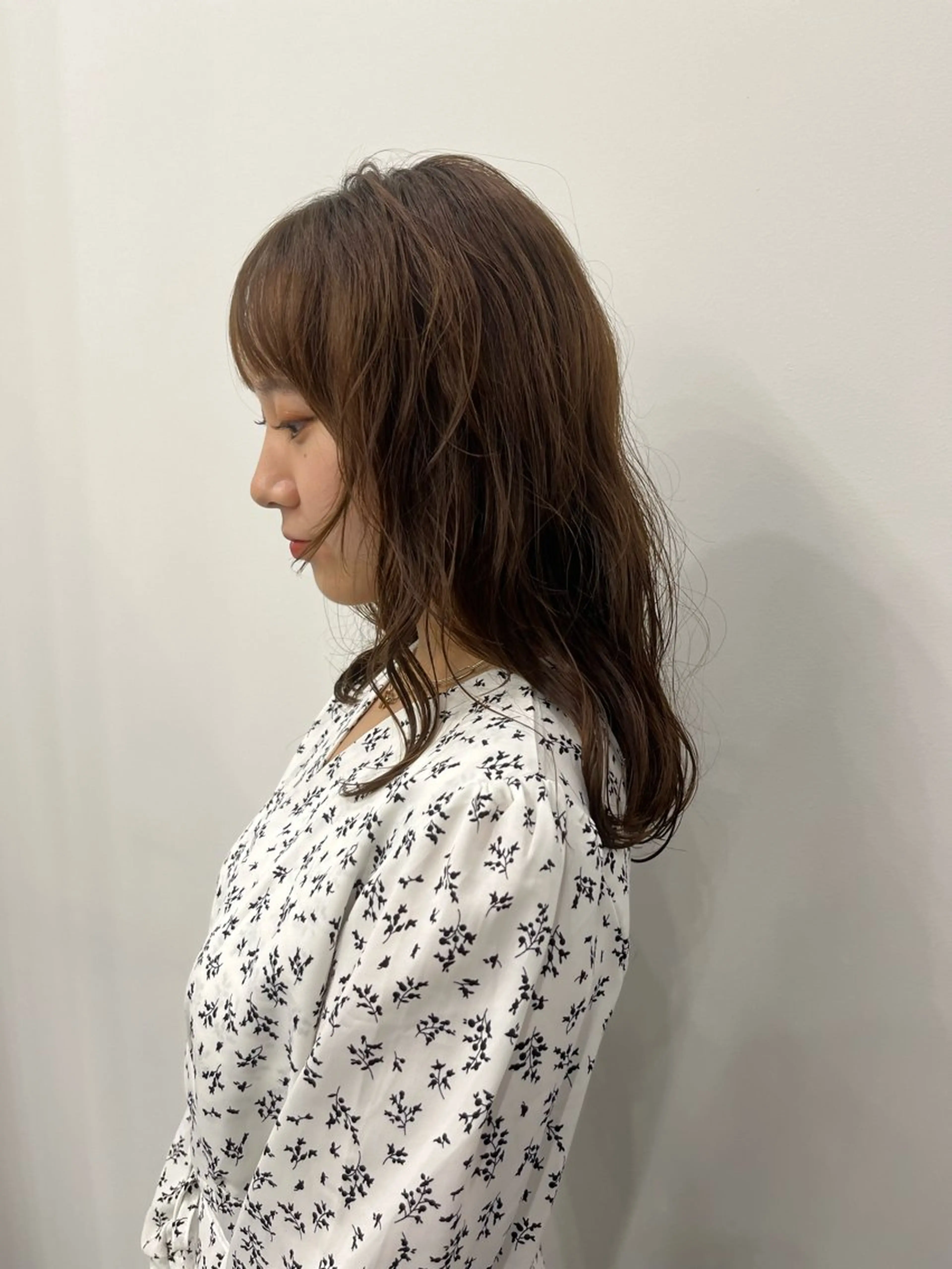 セミロング パーマ 門崎未依/レイヤー/ メンズカット🪿🌼のヘアスタイル