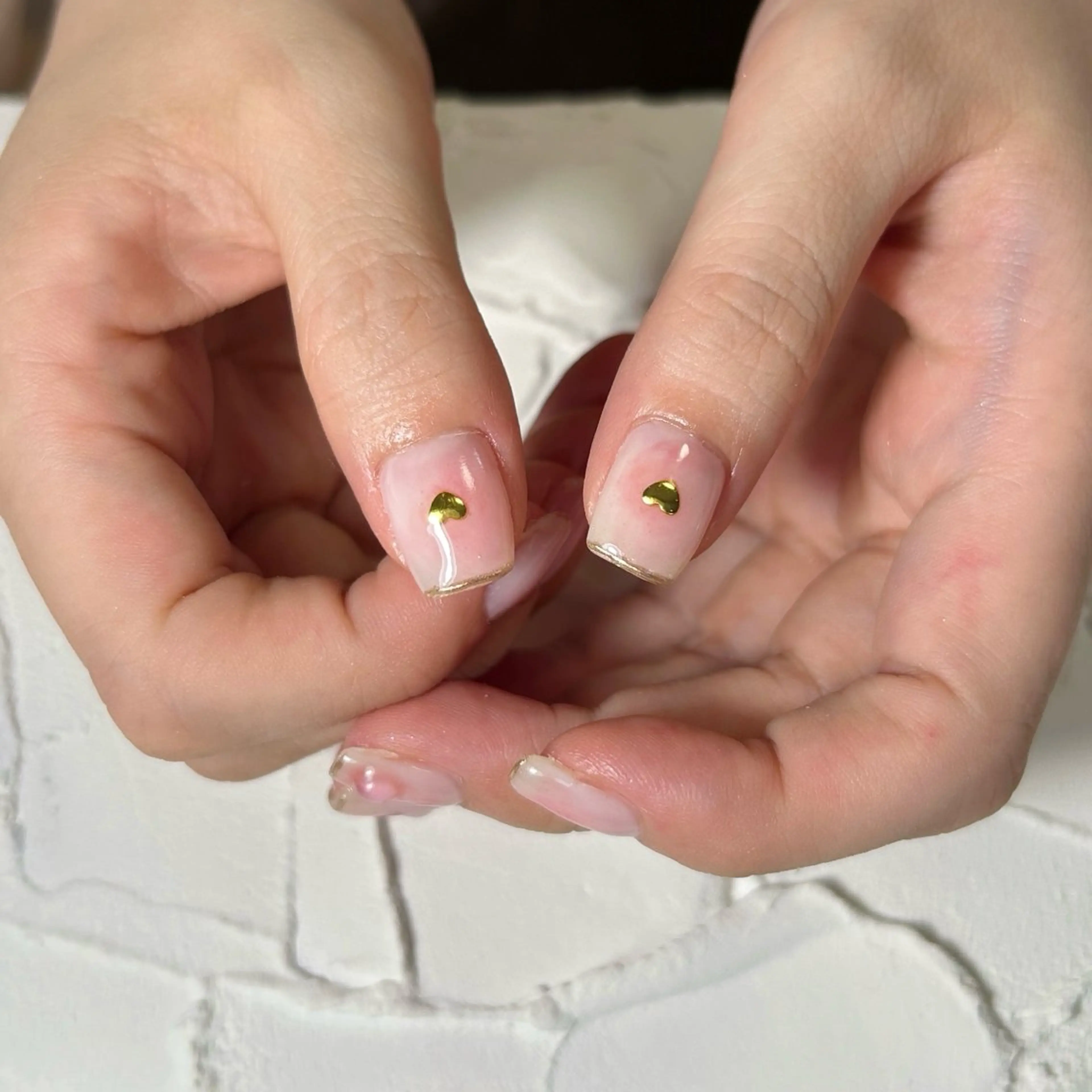 ネイル ハート ハンドネイル Lofinails ちひろのネイルデザイン