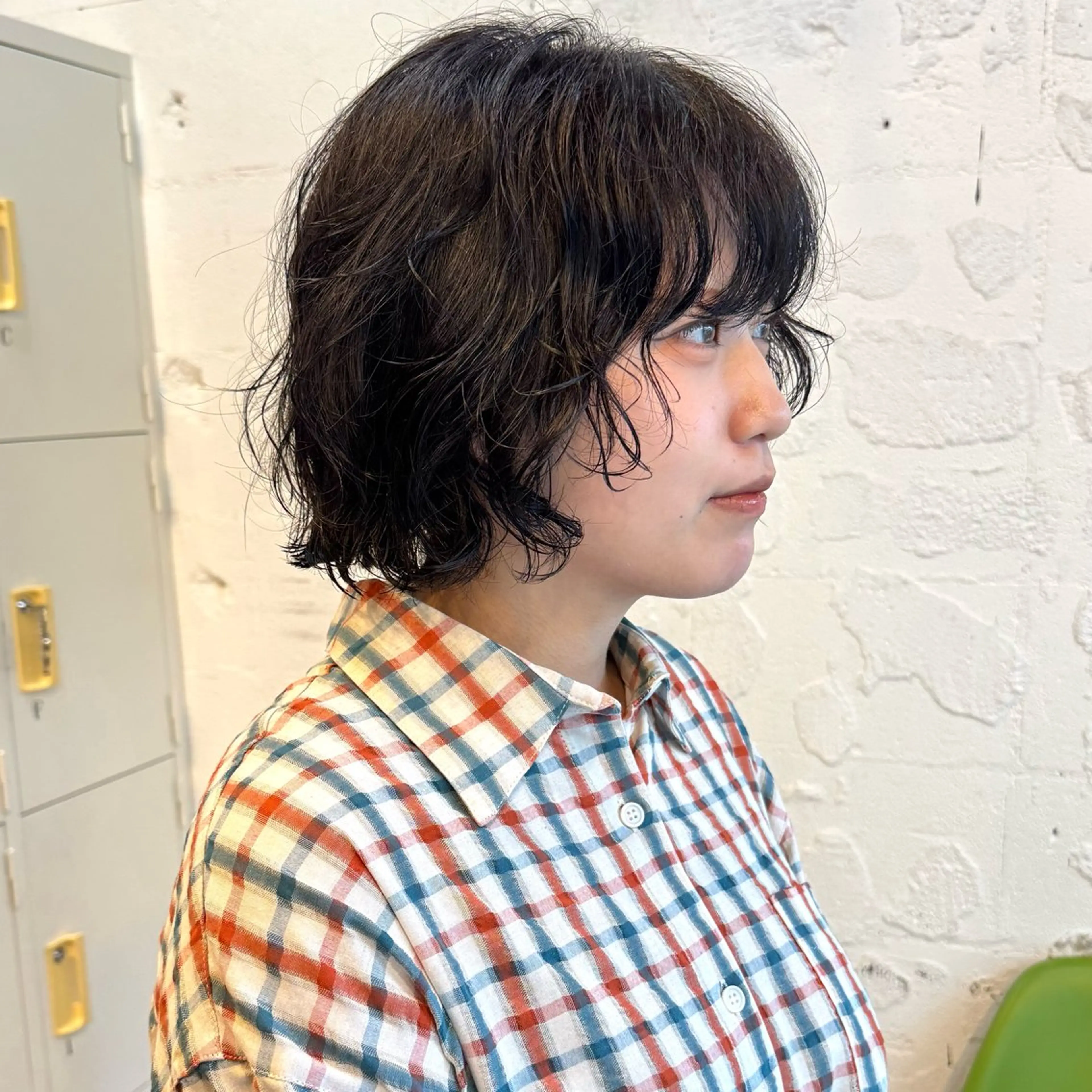 ショート カラー パーマ カット パーマ トリートメント 🌿レイヤーボブ/パ ーマ🌿　木梨健太のヘアスタイル