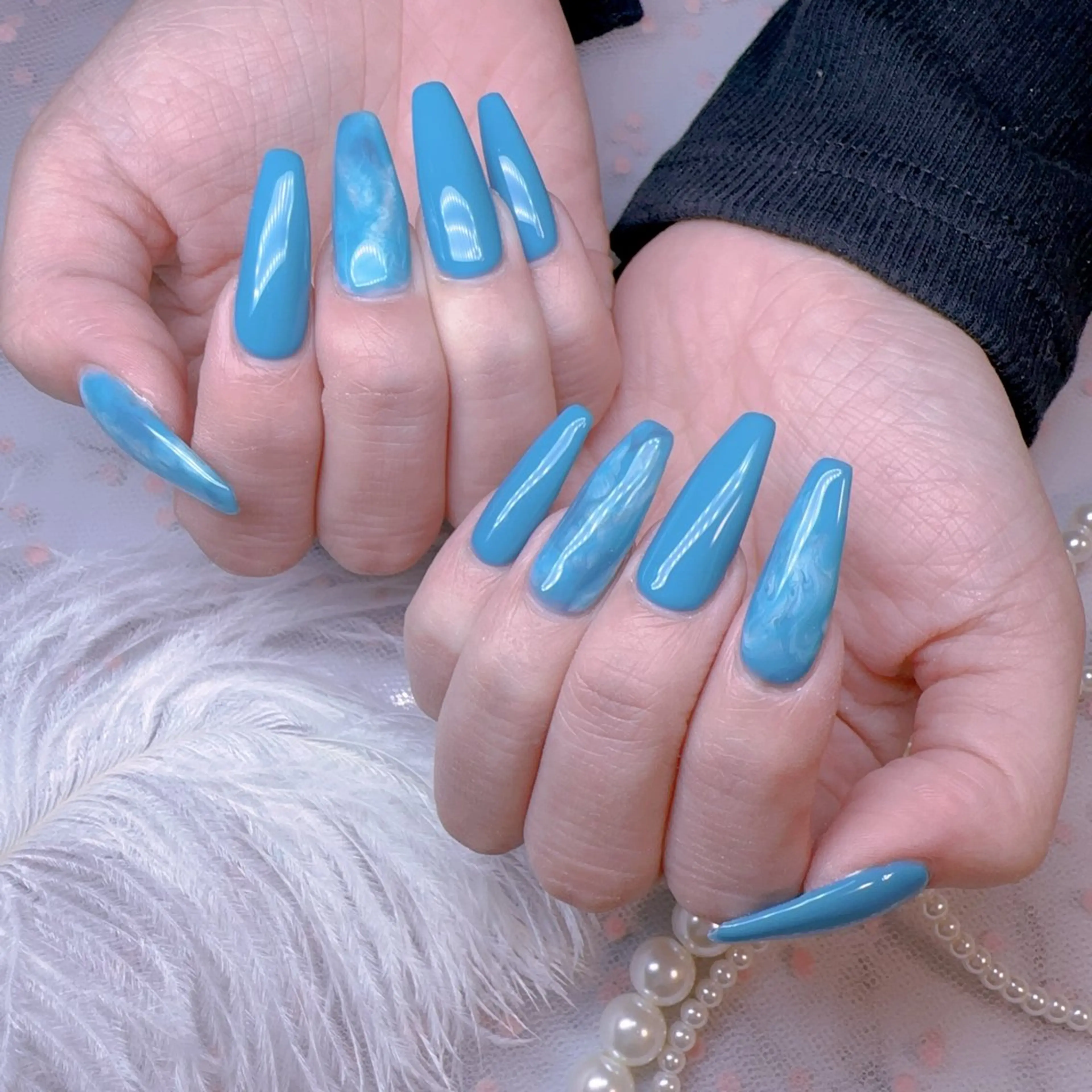 ネイル オーロラネイル フットネイル 韓国ネイル ラメ(グリッター) ラメグラデーション ハンドネイル Belle nail salon 新小岩のネイルデザイン