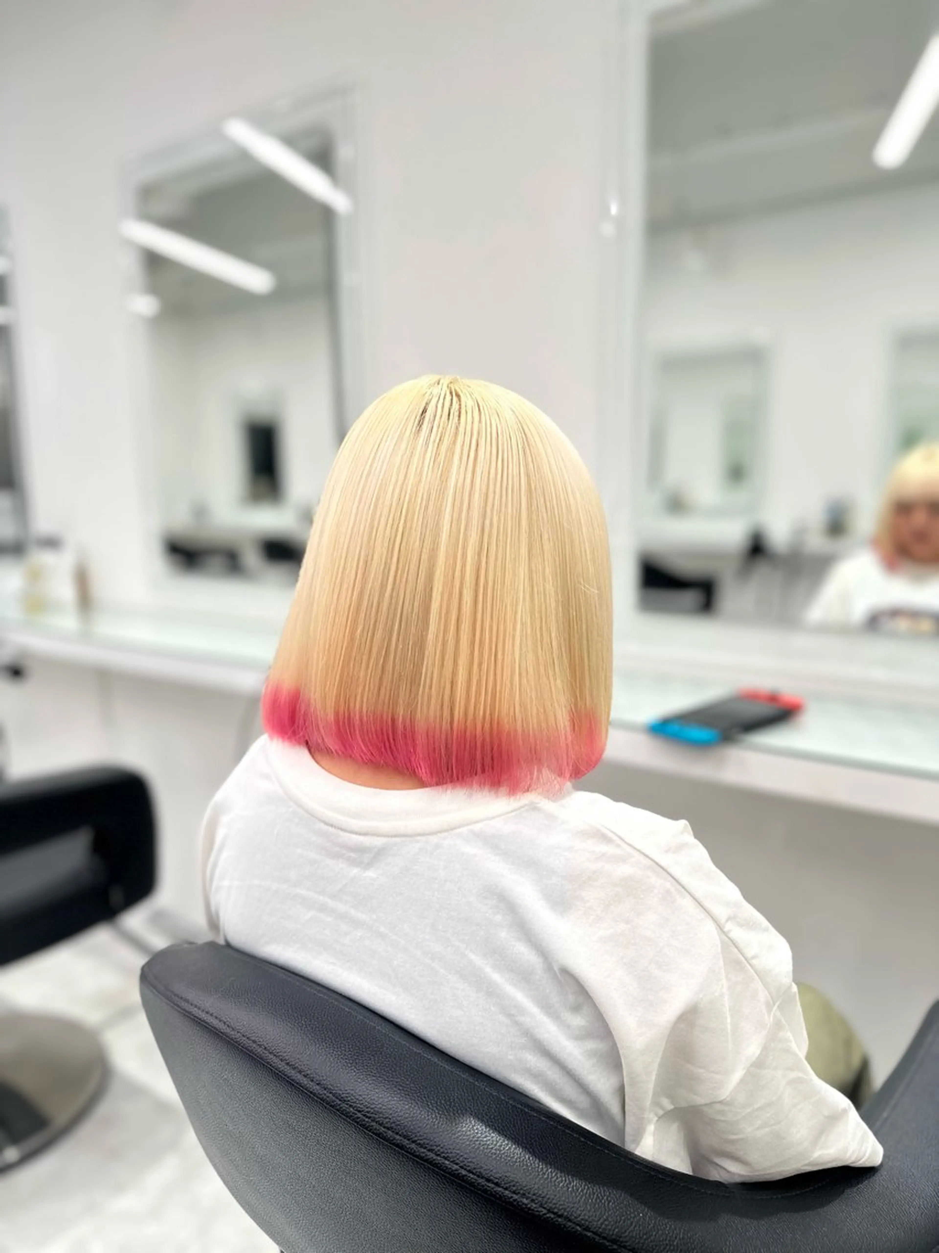 セミロング カラー ヘアカラー トリートメント ヘッドスパ ヘアセット ❄最強かわいいカラー ❄️MINA❄️のヘアスタイル