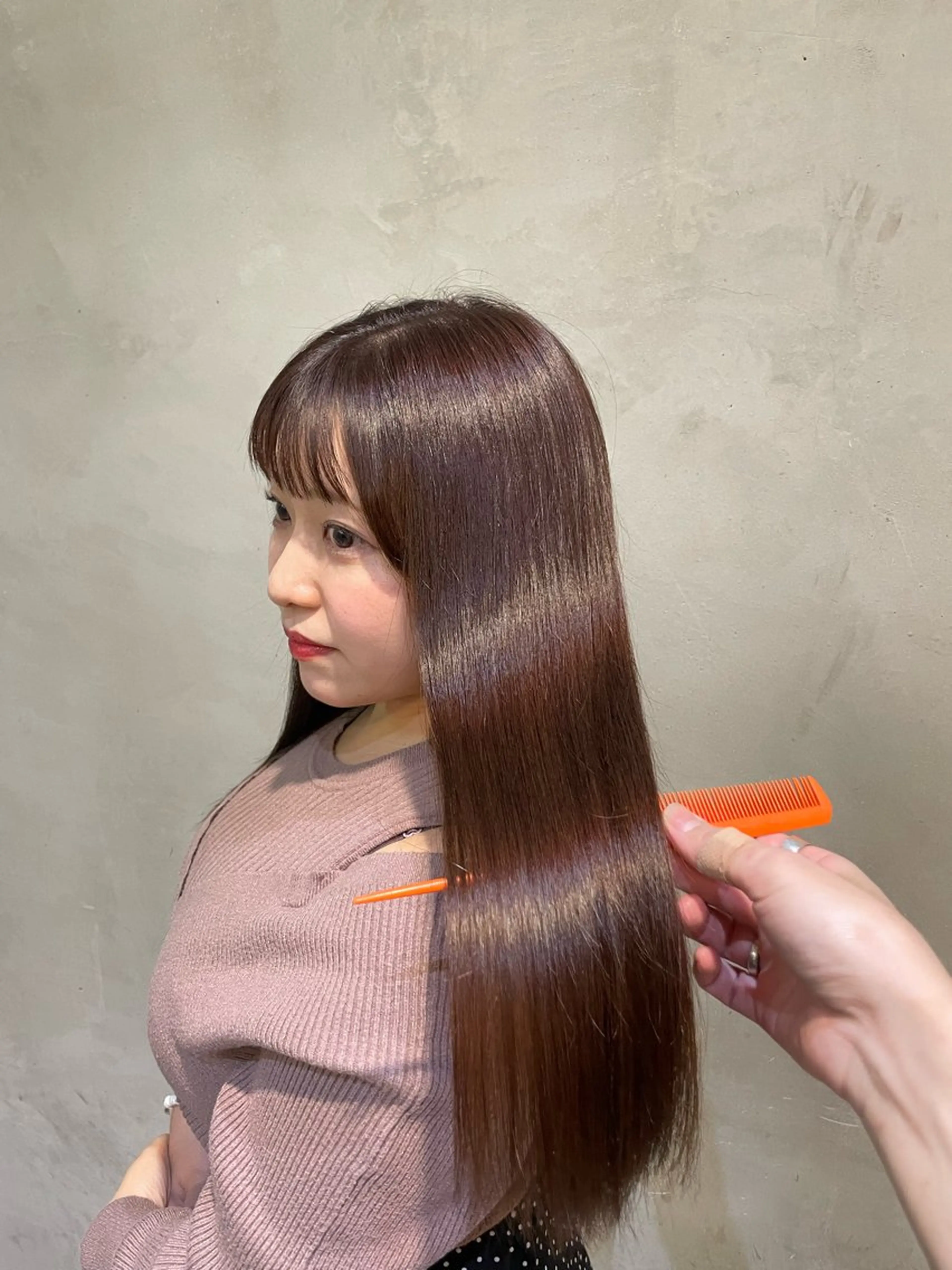 🉐今だけお得クーポン🉐前髪&顔まわりカット+カラー+高濃度シルクトリートメントの写真