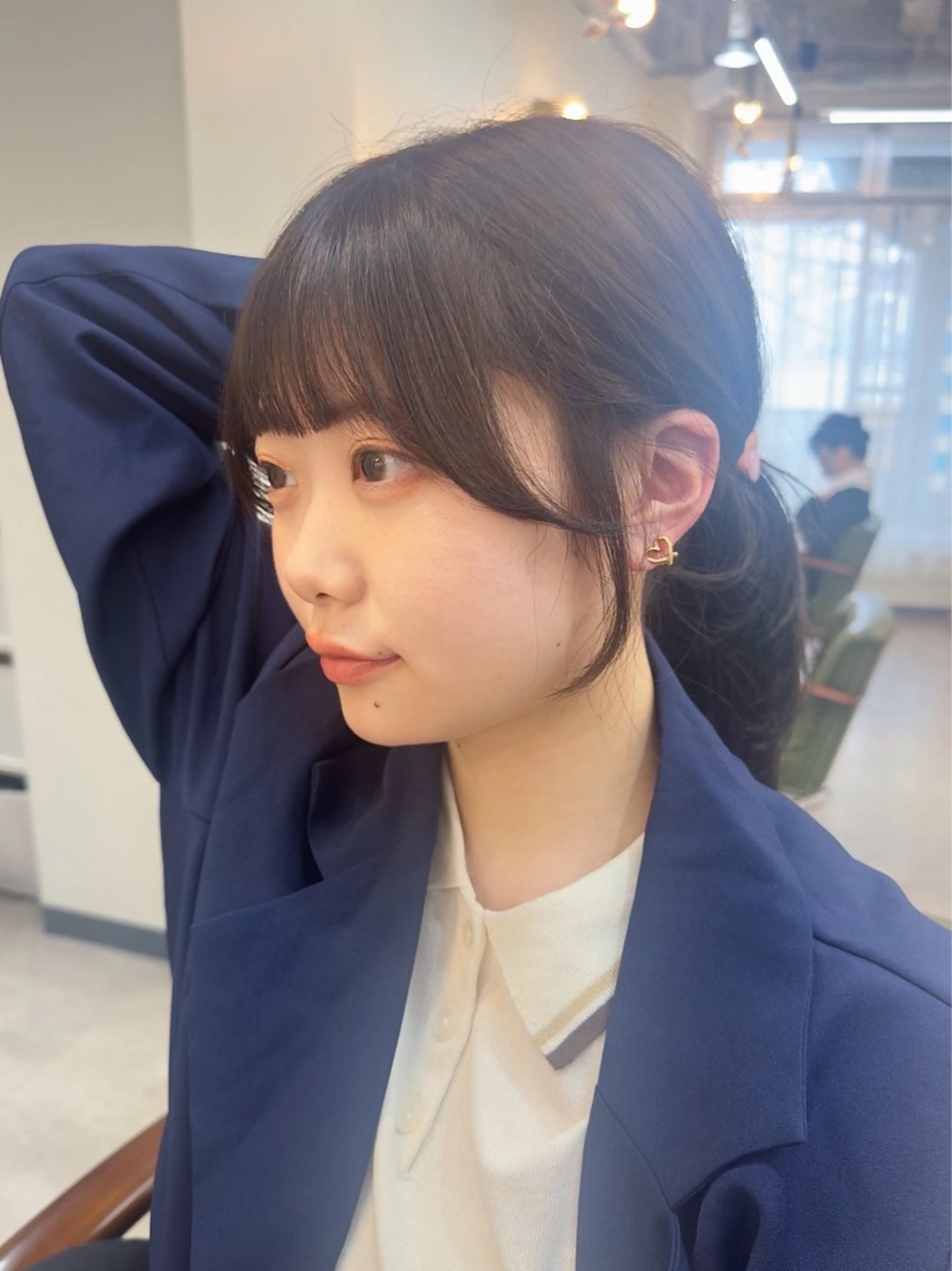 ロング カラー 顔周りカット レイヤーカット カット ヘアカラー レイヤー/顔周り /いいぬまみかのヘアスタイル