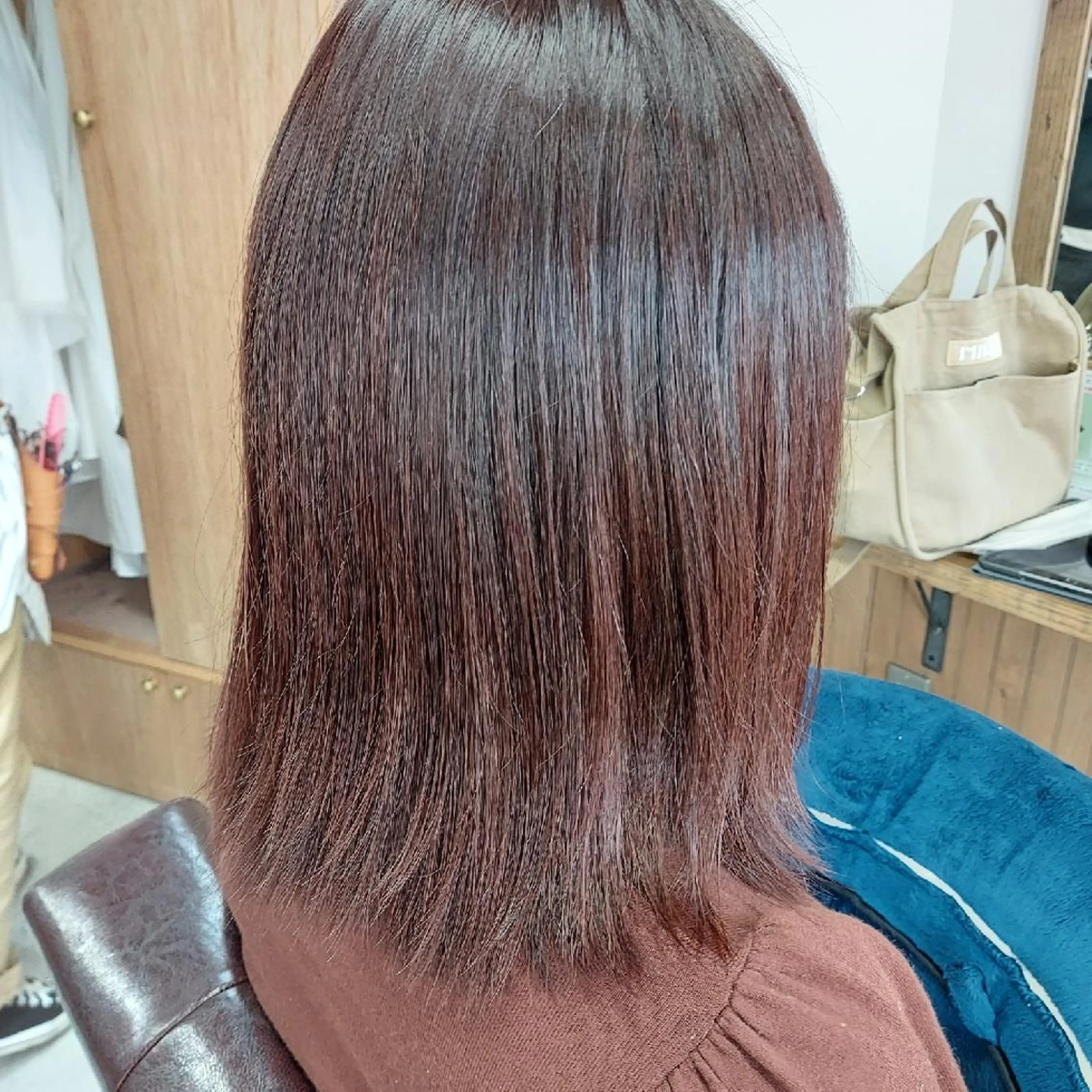 ミディアム カラー レッドカラー ROSSO 春日部店のヘアスタイル