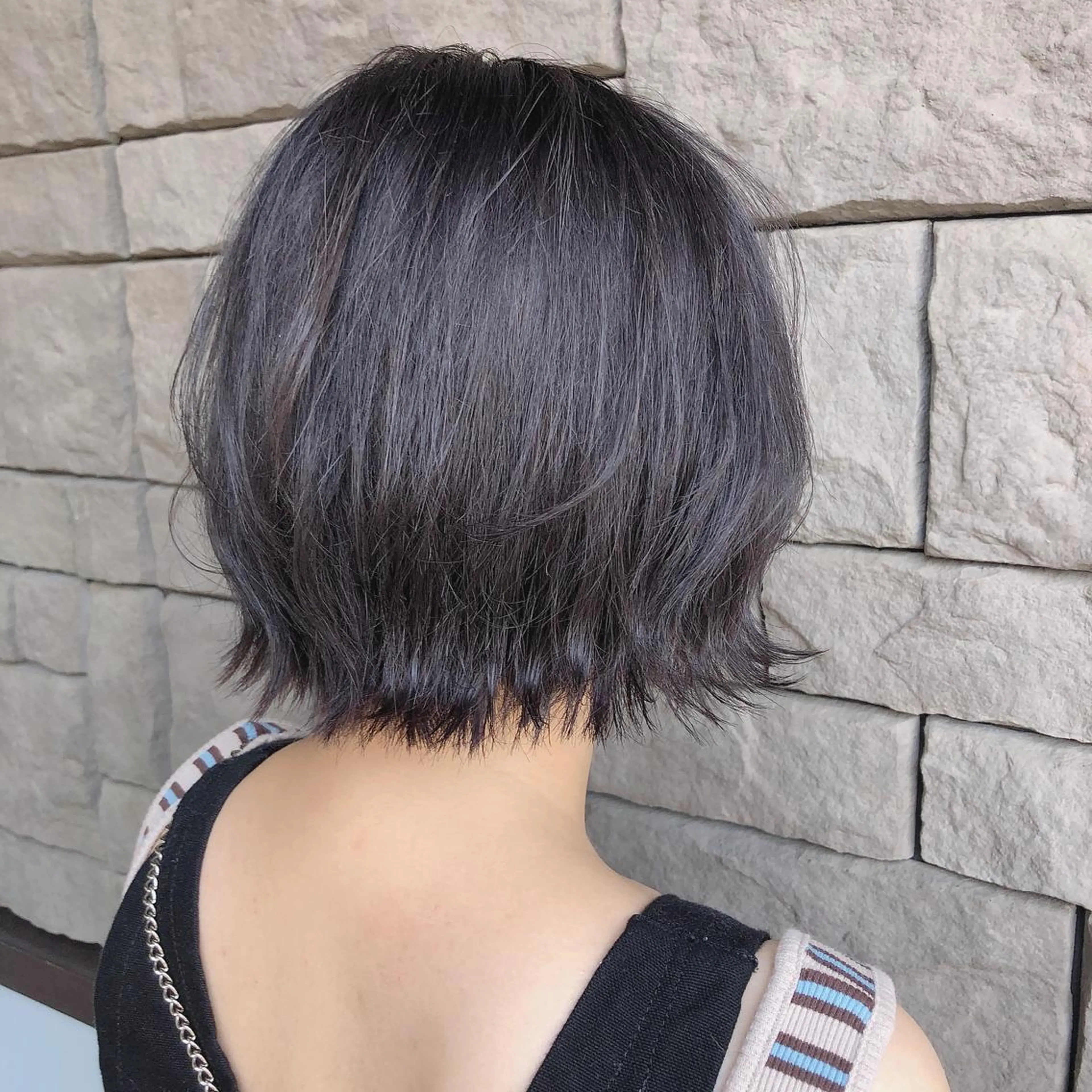 ミディアム カラー 店長/mao/ 前髪/顔周りカットのヘアスタイル