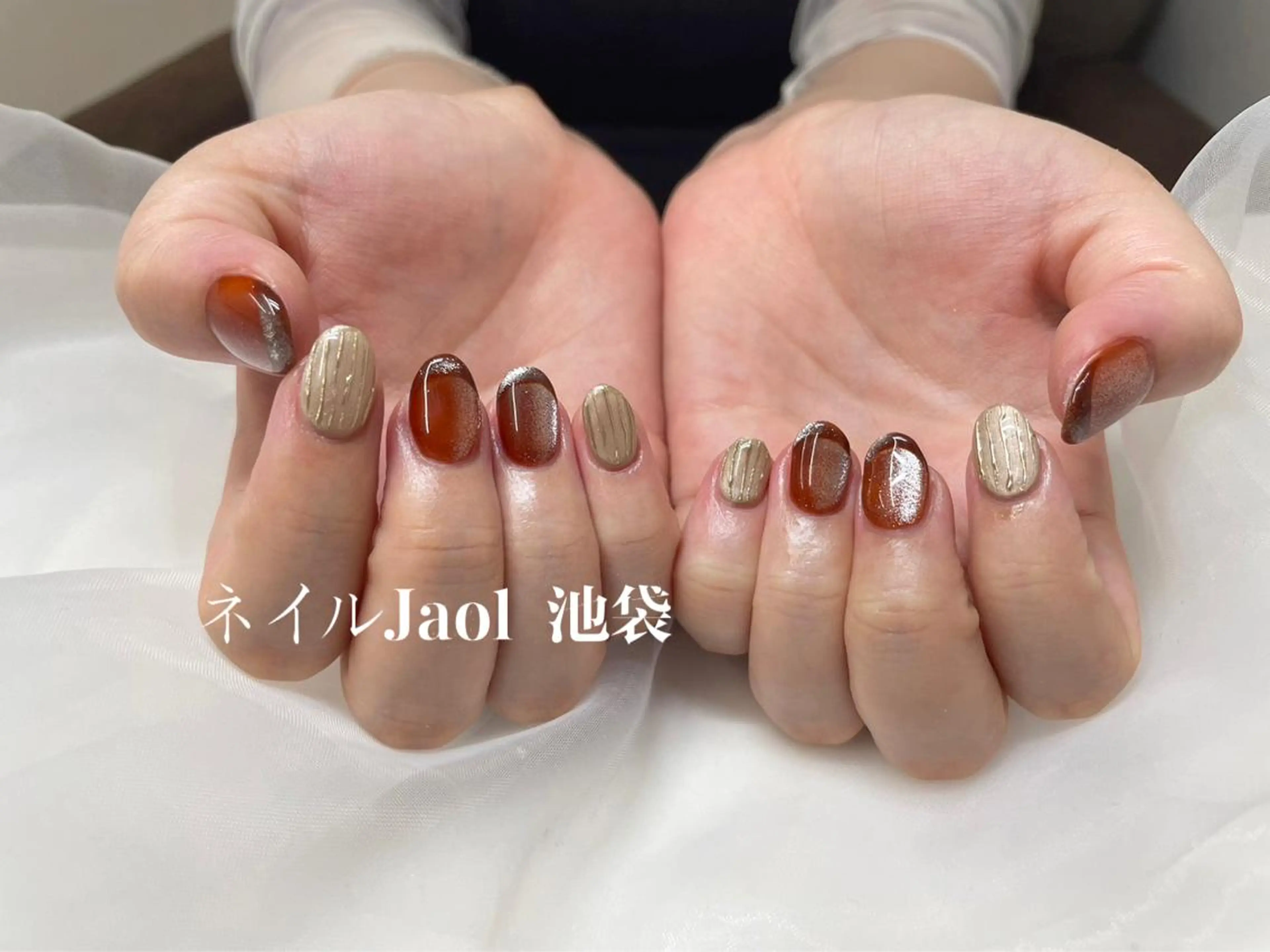 ミディアム ハンドネイル nail jaol池袋店所属・ネイルJaol 池袋のネイルデザイン