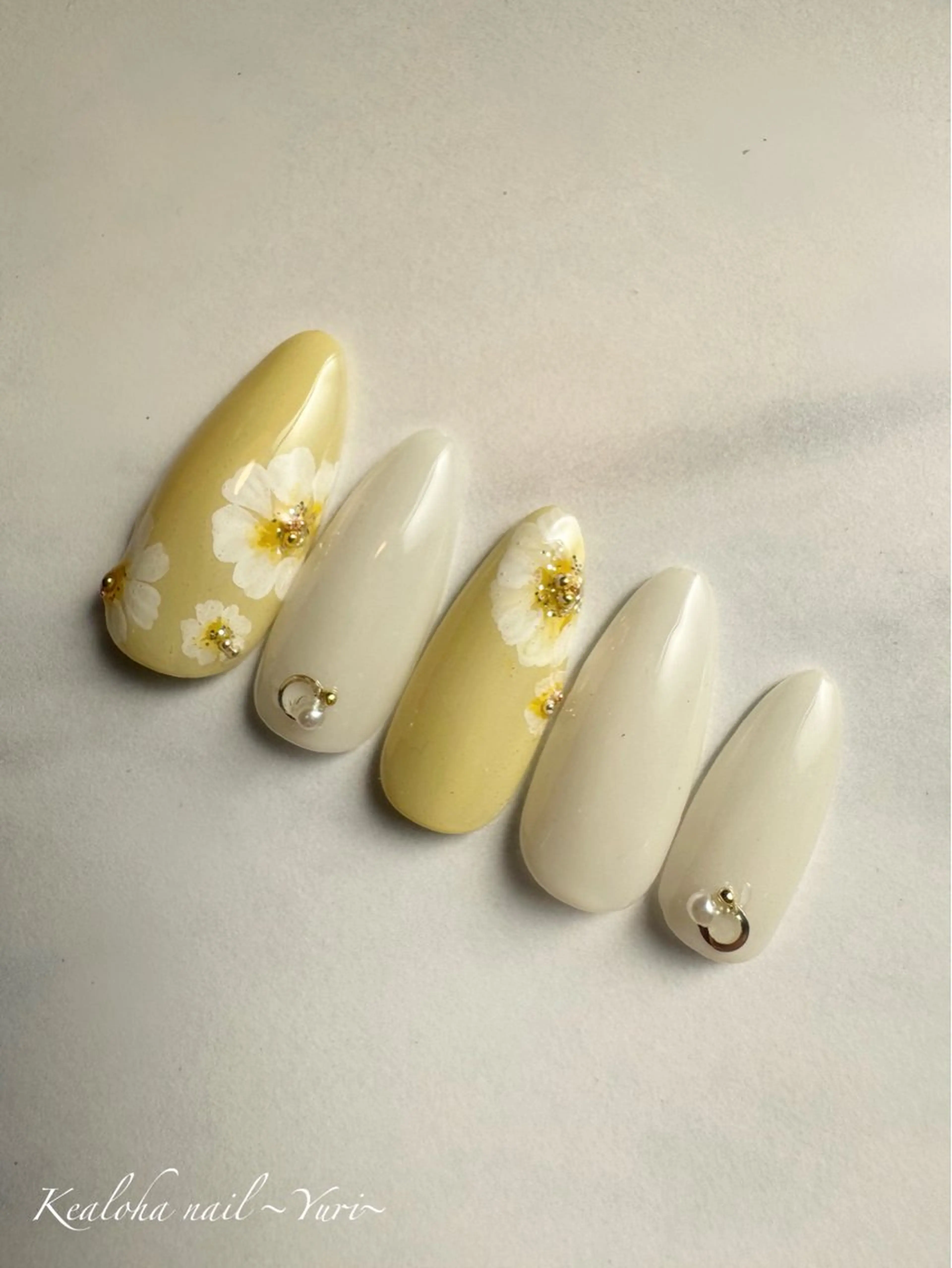 ネイル アートネイル 持ち込み Kealoha nail所属・西村 ゆりのネイルデザイン