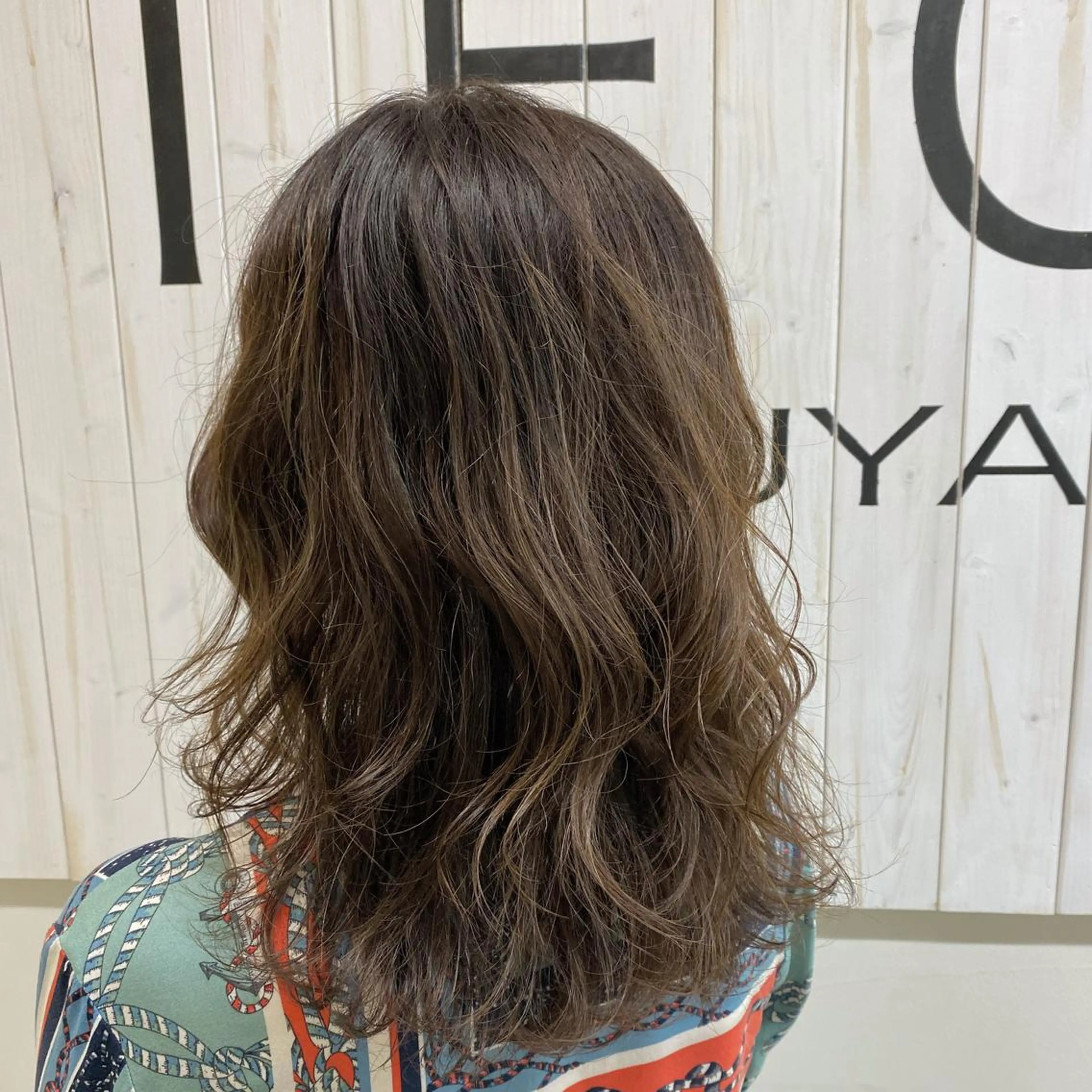 ミディアム カラー ヘアアレンジ 透明感カラー DIECESHIBUYA.所属・メンズ似合わせ/ ビジネスヘア/比嘉のヘアスタイル