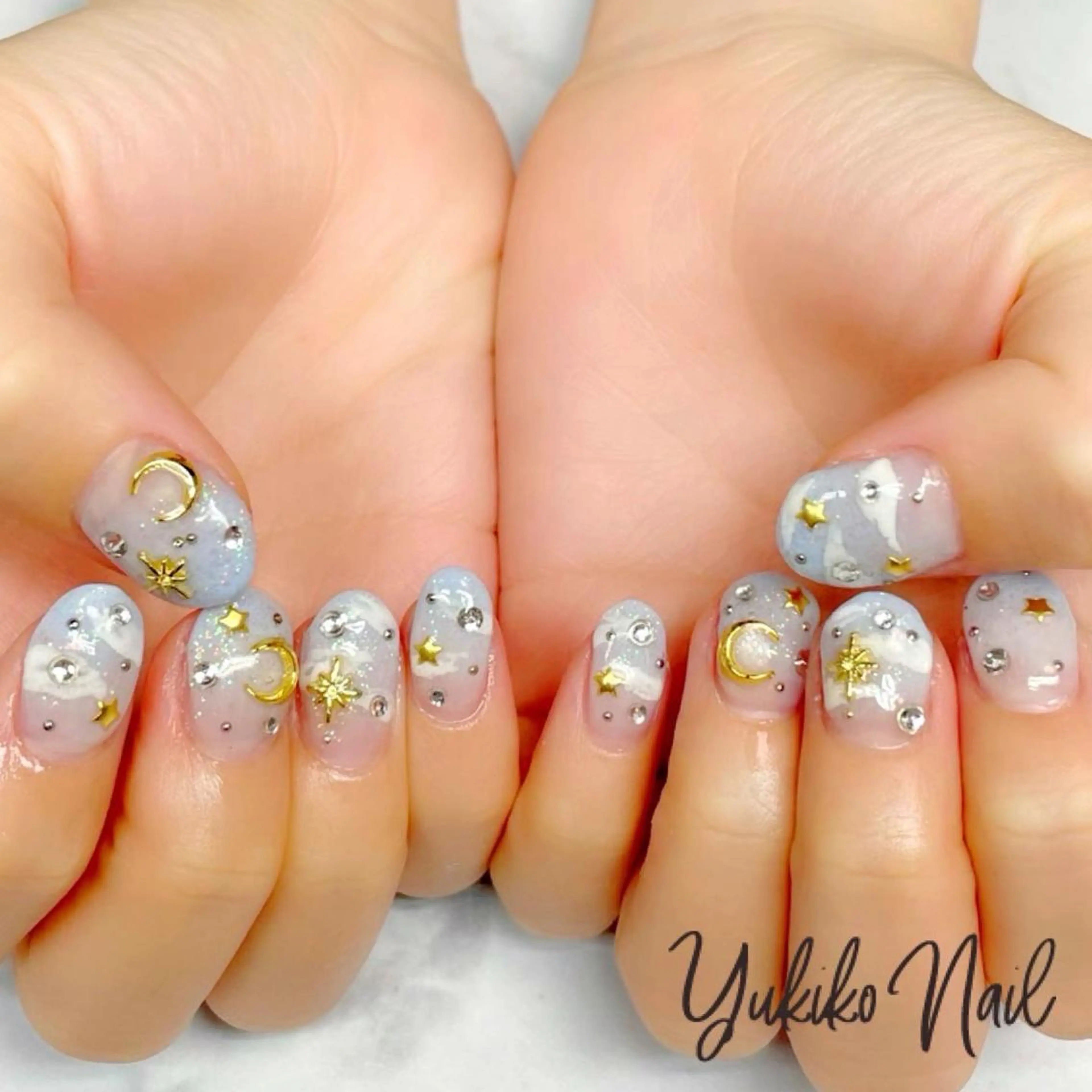 ネイル キラキラネイル 持ち込み ハンドネイル ユキコ ネイルのネイルデザイン