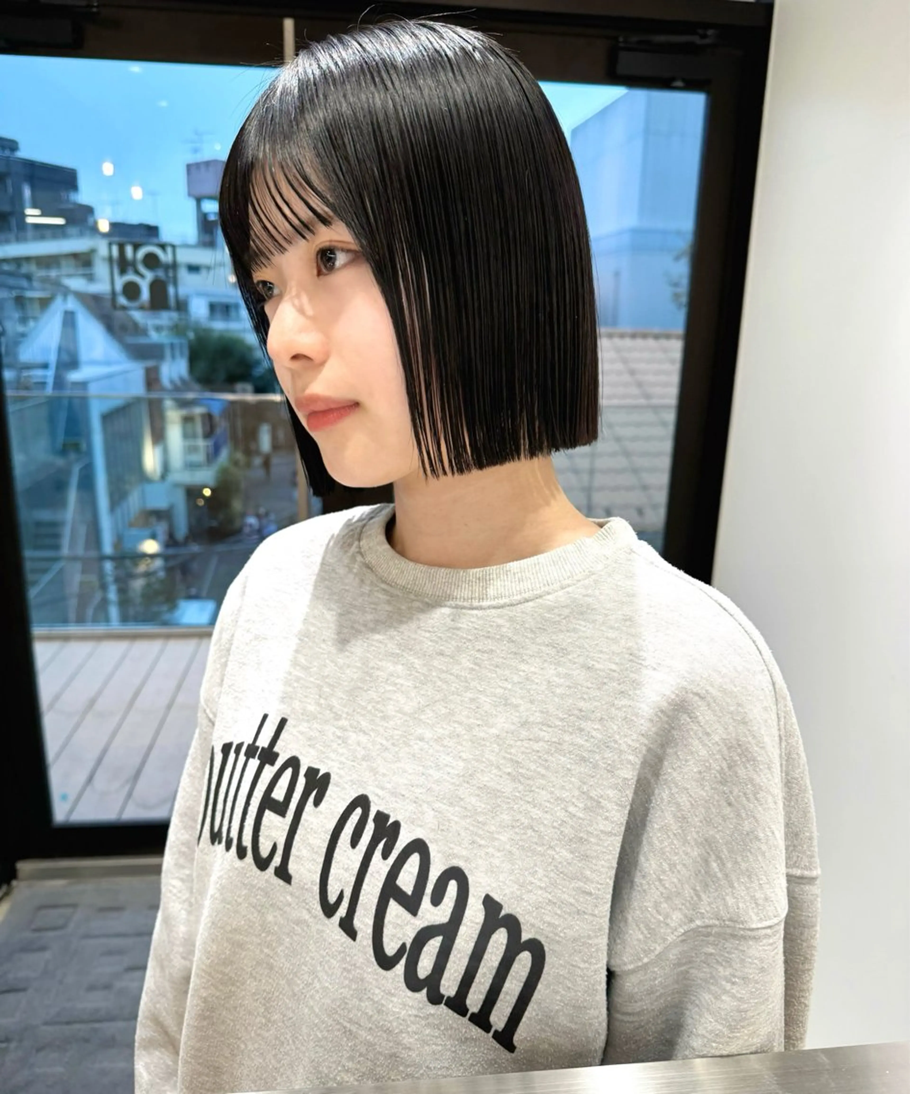 ショート ボブ タンバルモリ 韓国風ヘア 外ハネヘア hollo渋谷所属・タッセルボブ /DAIKIのヘアスタイル