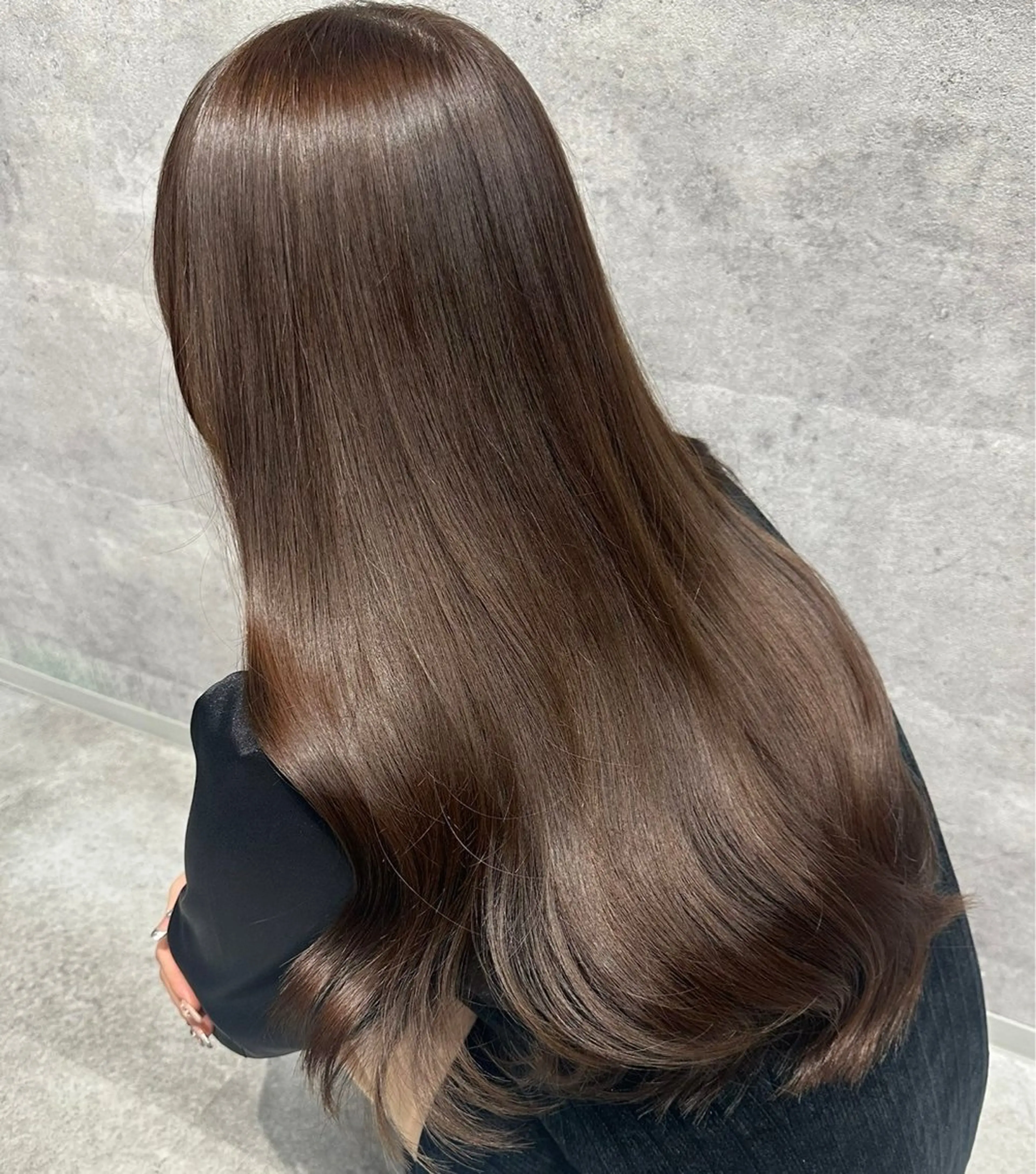 ロング カラー 川浪 ほほみのヘアスタイル