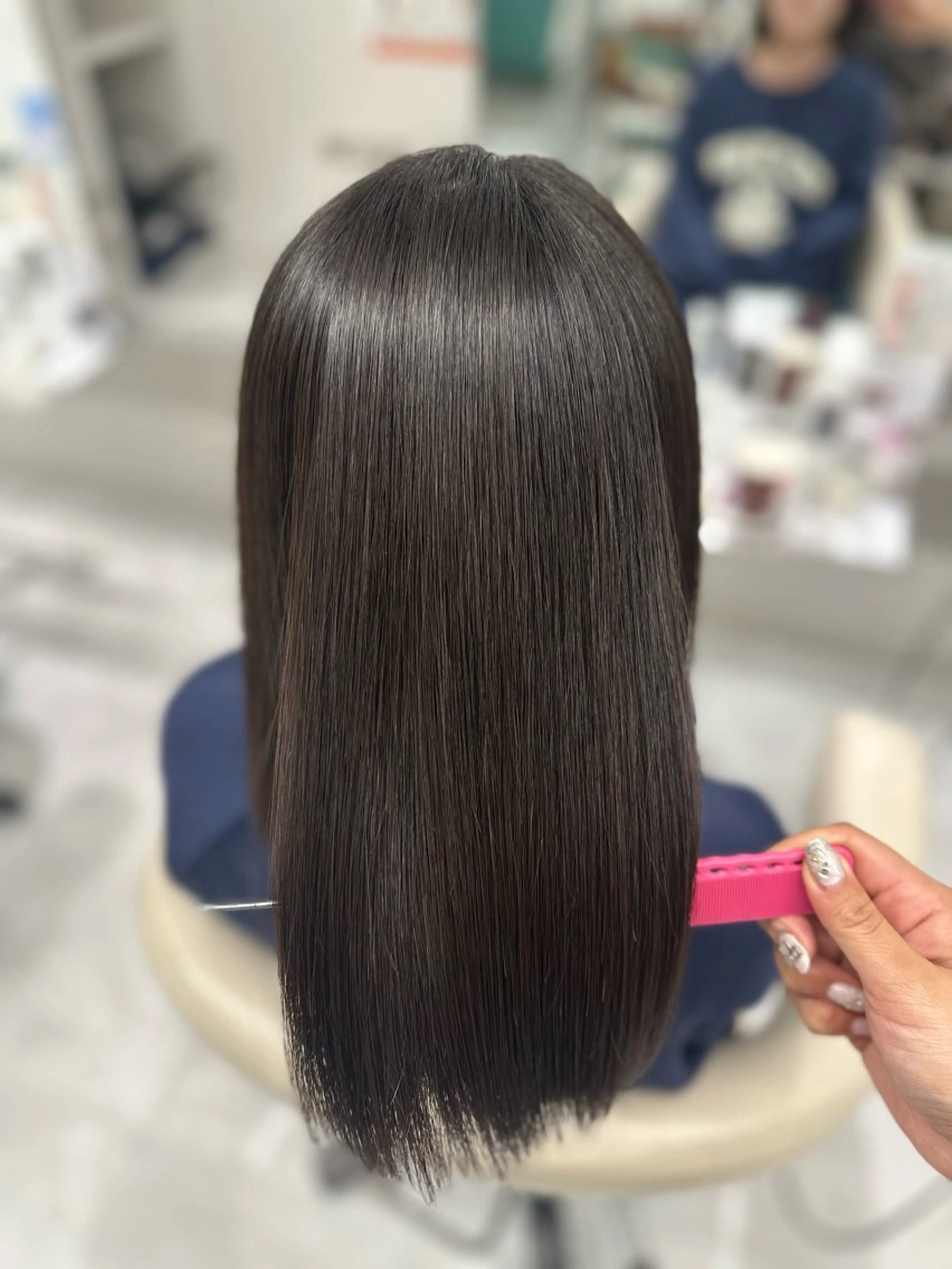 セミロング パーマ 縮毛矯正 LeeHorie MIUのヘアスタイル