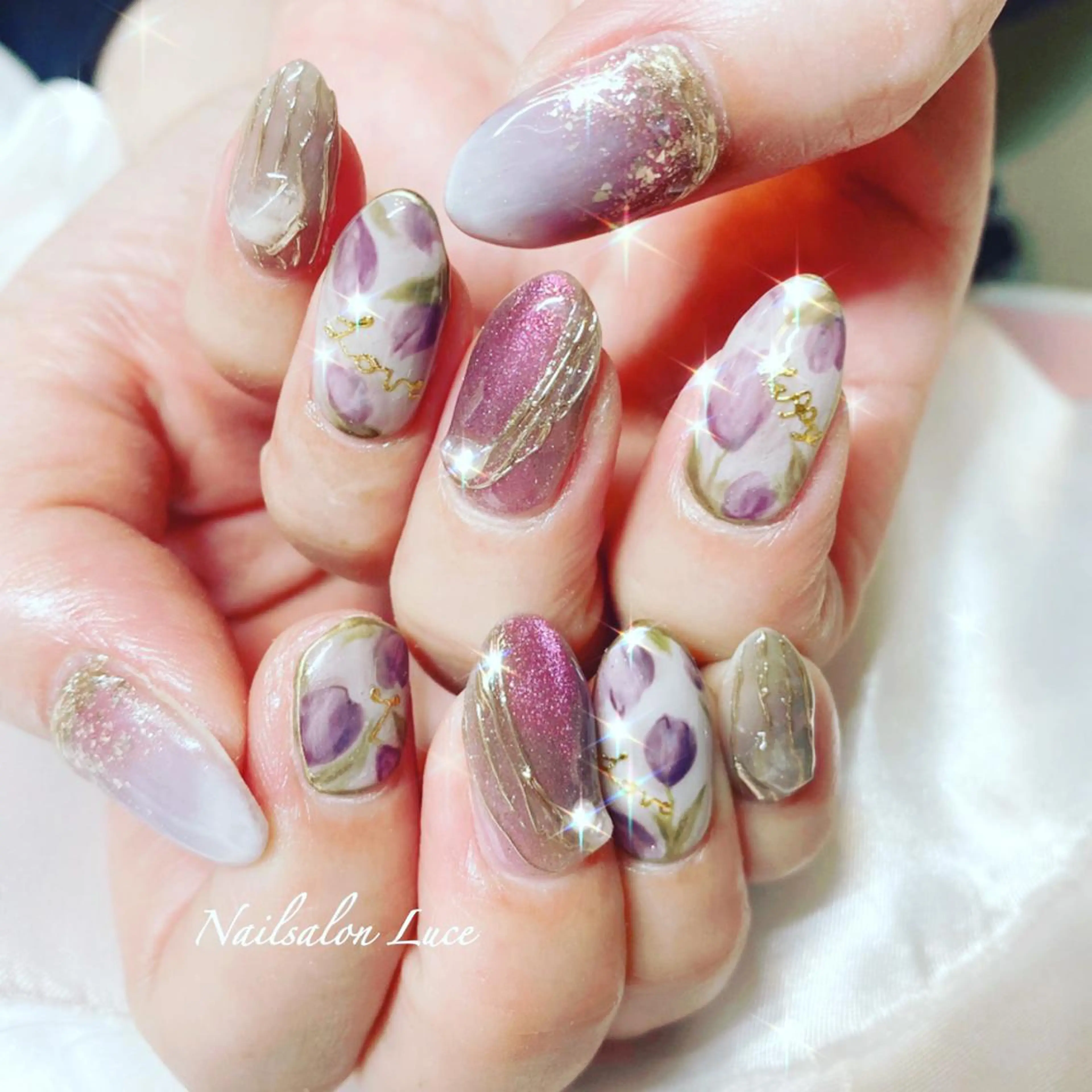 ネイル ジェルネイル グラデーション ワンカラーネイル ネイル& 脱毛サロン　Lのマツエク・マツパデザイン