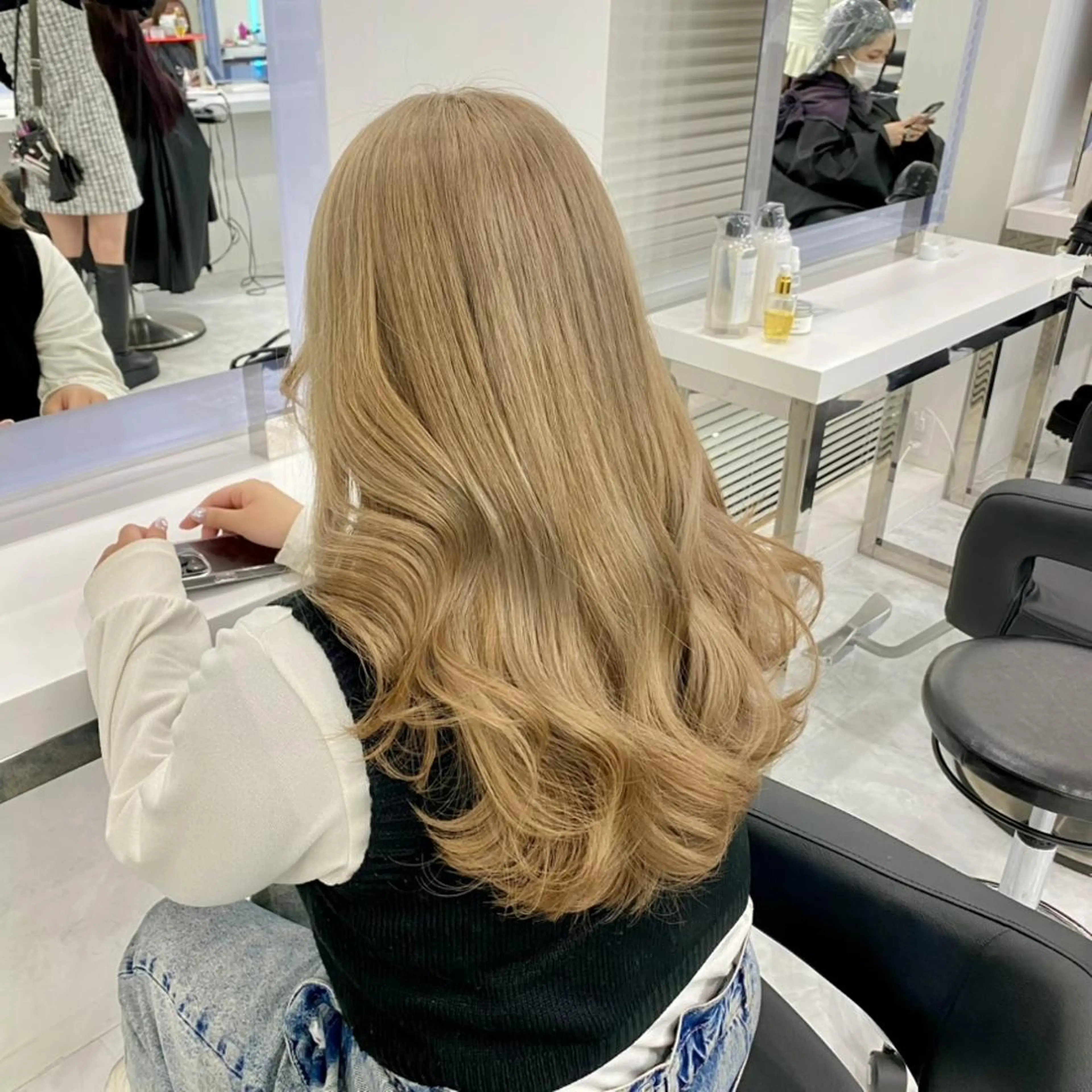 カラー ヘアカラー トリートメント ヘッドスパ ヘアセット トレンドスタイル💘 韓国/レイヤーのヘアスタイル