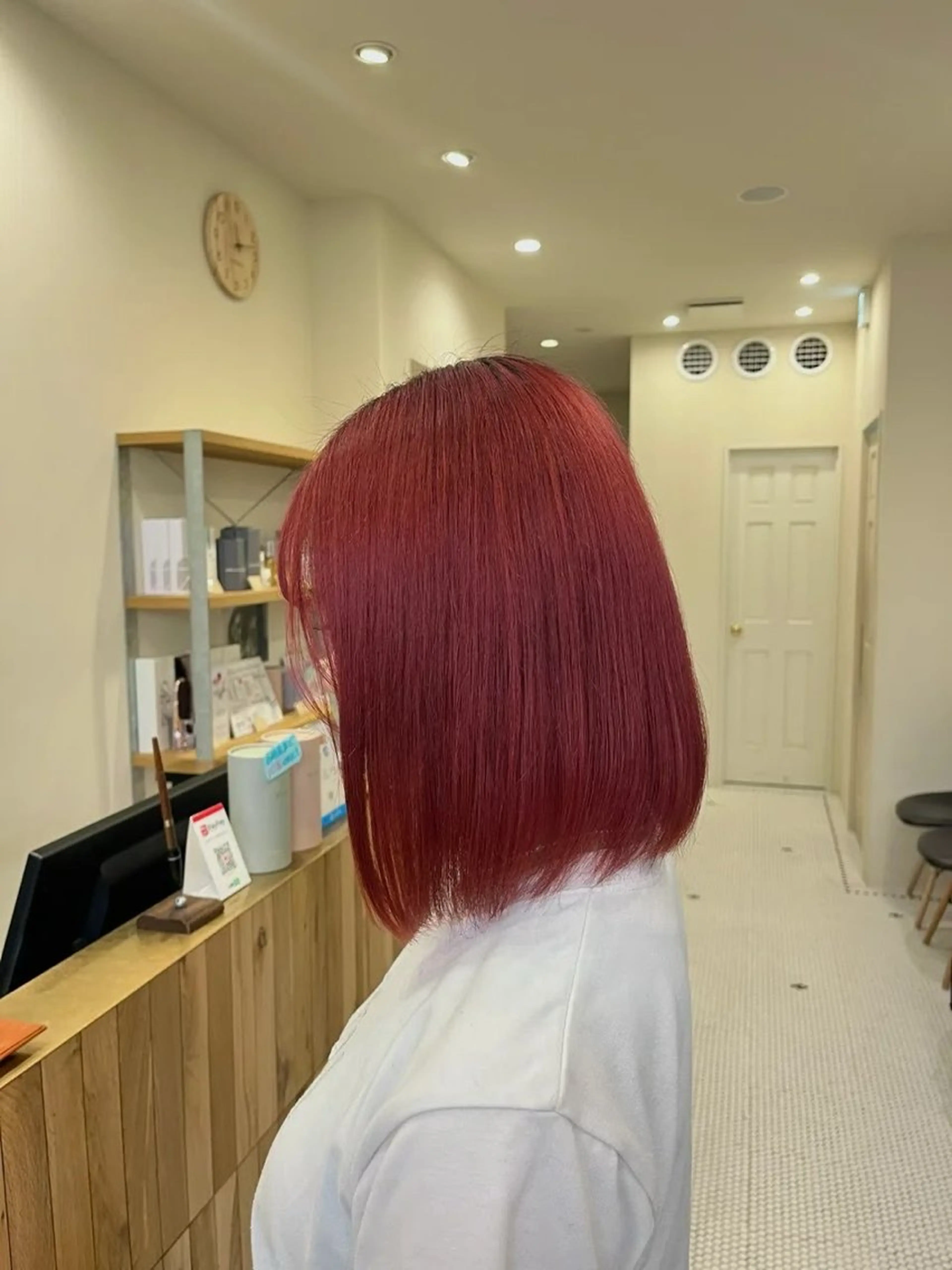 カラー ヘアカラー 韓国レイヤーカット/ ハイトーン/マアヤのヘアスタイル