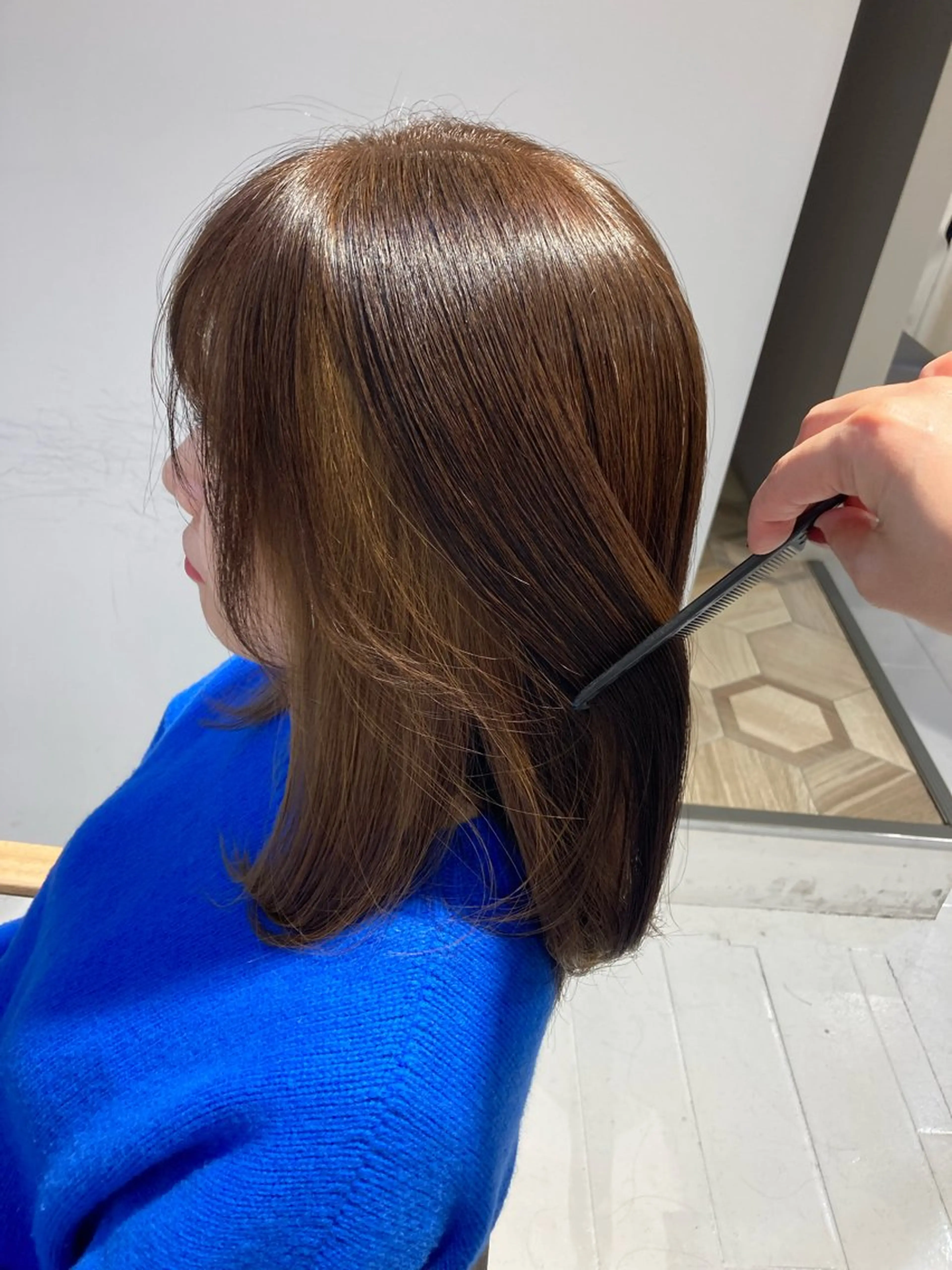 ミディアム 🫧ゆうき🪽 髪質改善/ハイライトのヘアスタイル