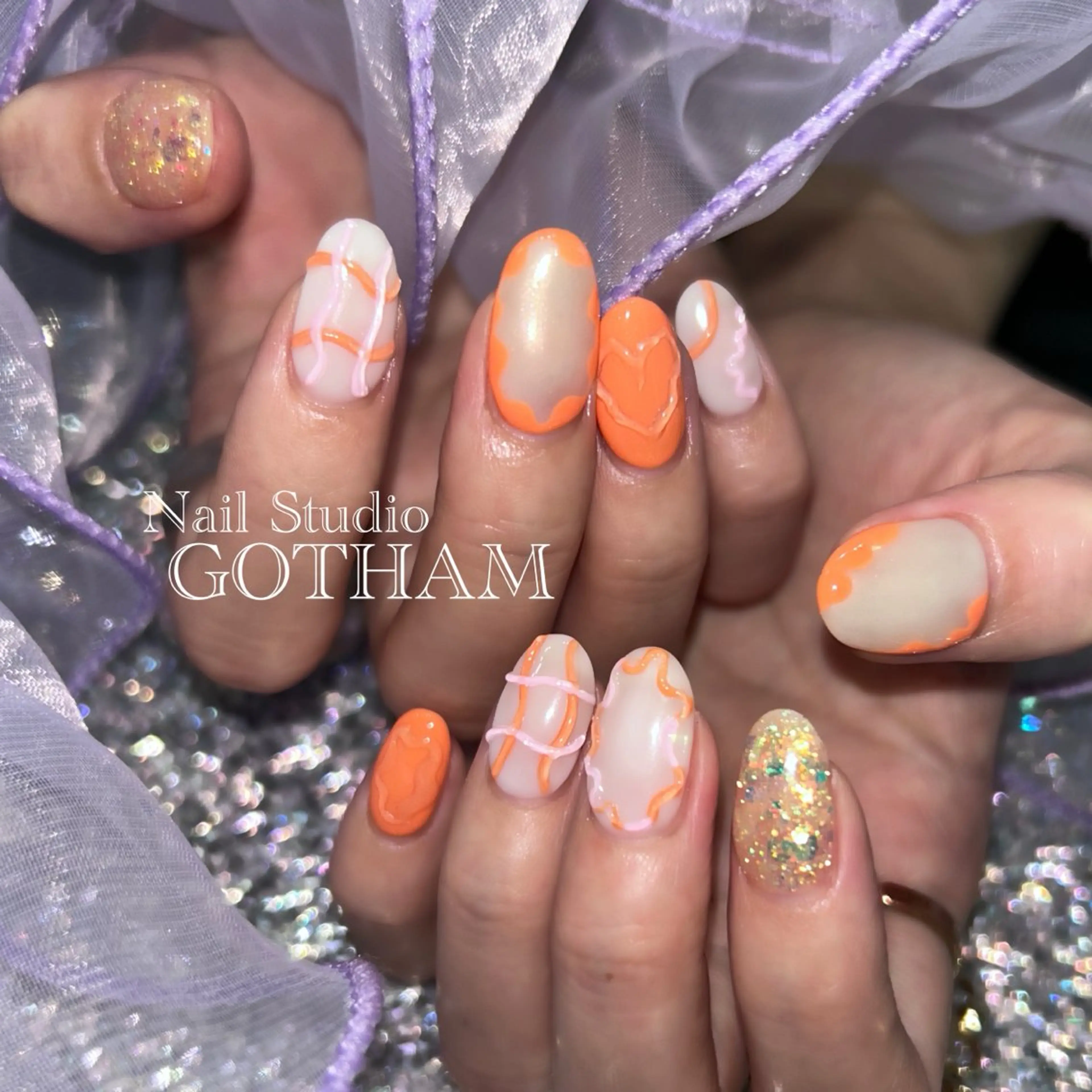 ネイル ハンドネイル Nail Studio GOTHAM所属・高円寺駅からすぐ🌈 ネイルGOTHAMのネイルデザイン