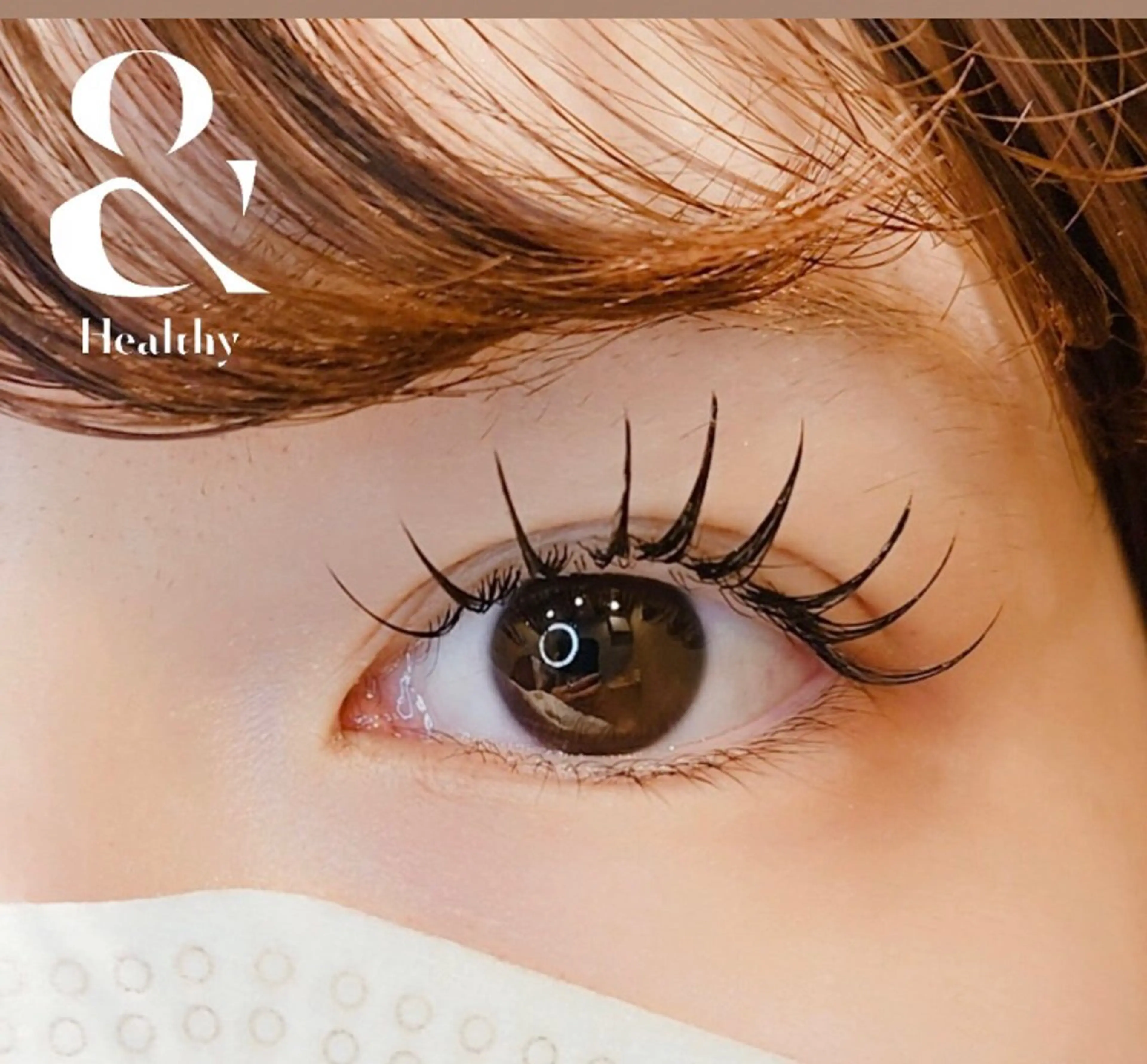 &Healthy【アンドヘルシー】(まつ毛エクステ×パーマ)フラットラッシュ80本の写真
