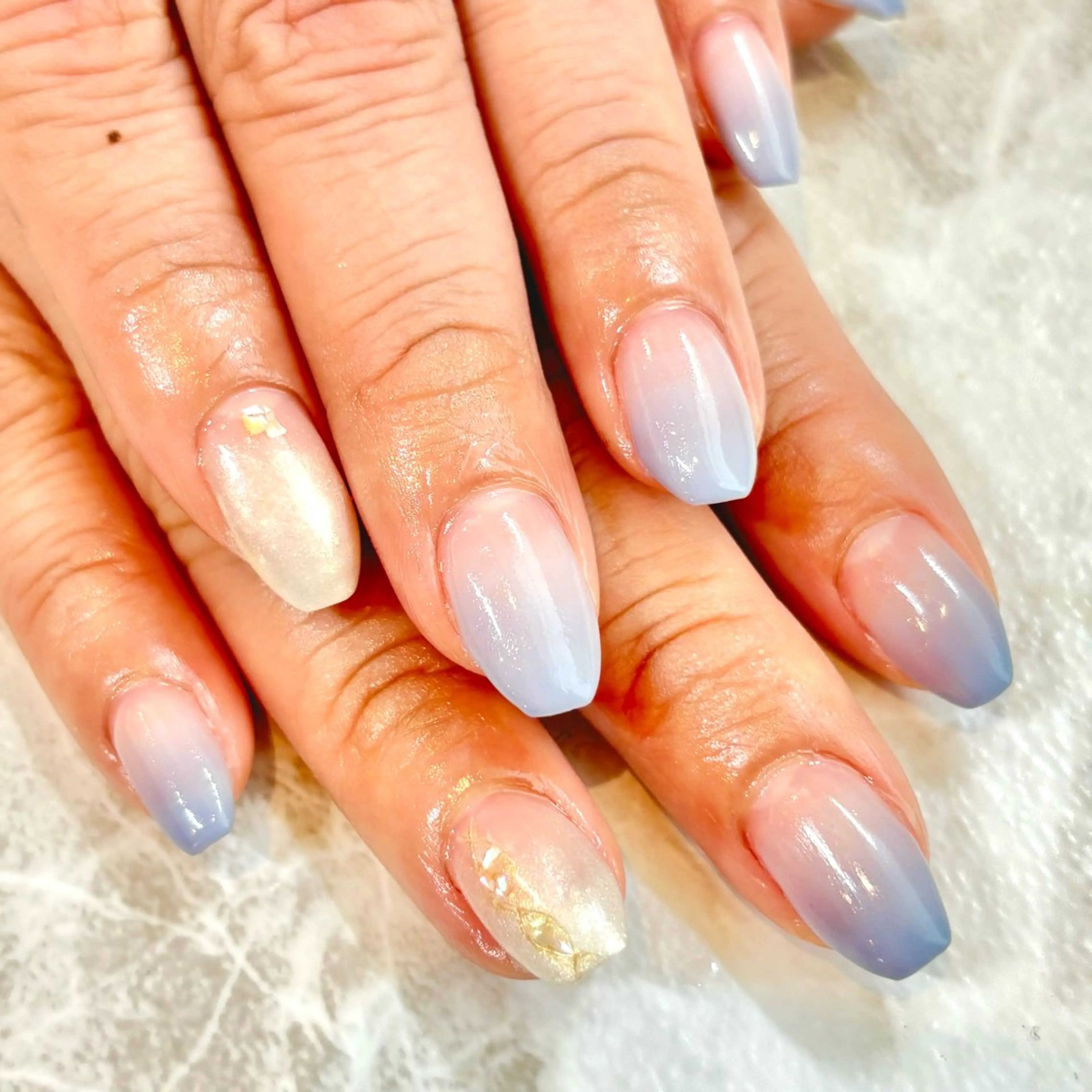 ネイル ブルー SEPT NAIL こばやしのネイルデザイン