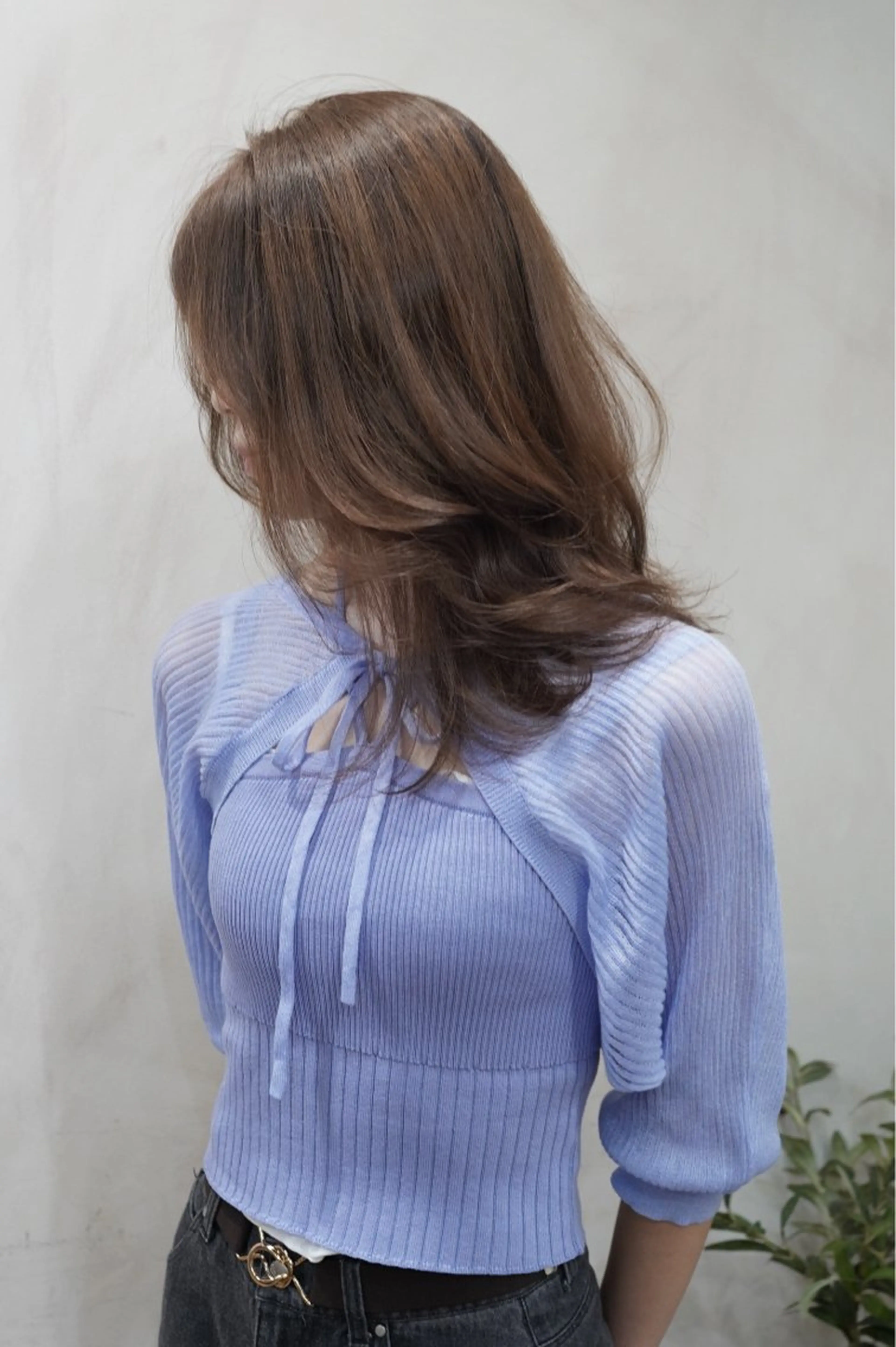 ミディアム カラー ベージュカラー ヘアカラー トリートメント 切りっぱなし カット✂️/みらいのヘアスタイル