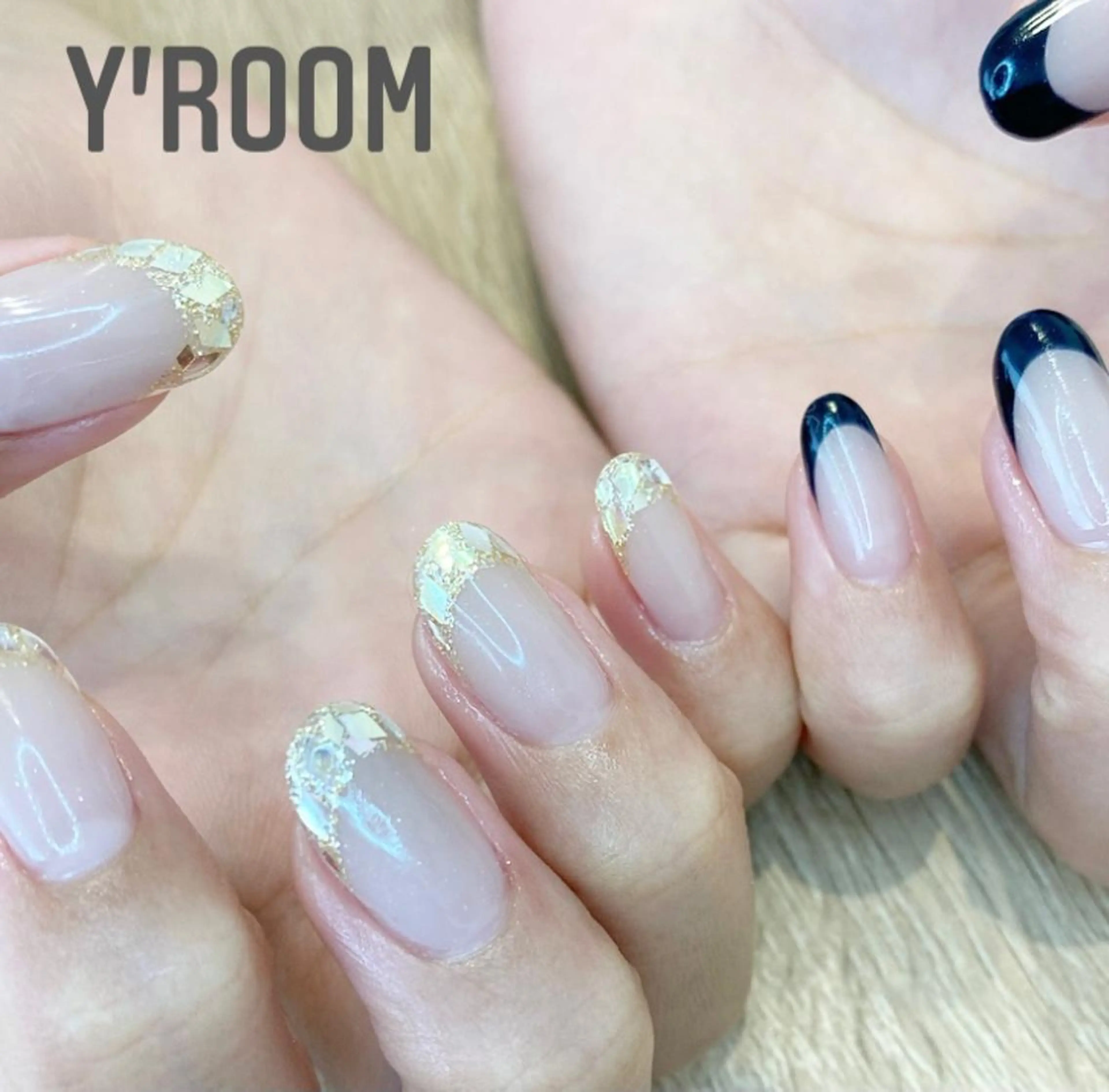 ネイル オーロラネイル フラッシュネイル フットネイル フレンチネイル ジェルネイル YUKA （ネイリスト）のネイルデザイン