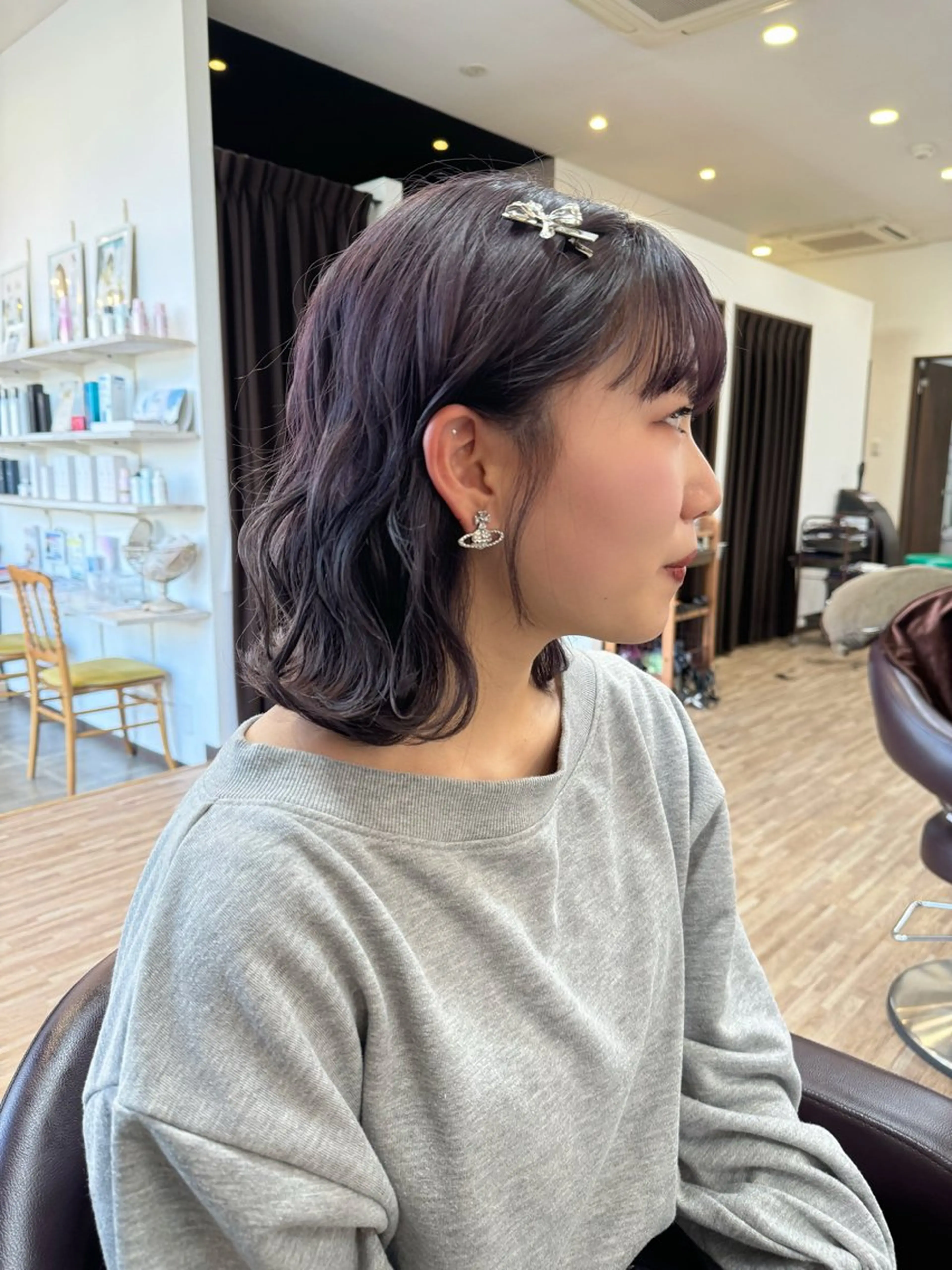 ミディアム ヘアカラー トリートメント 🔅透明感カラー切田 はじめ🔆のヘアスタイル