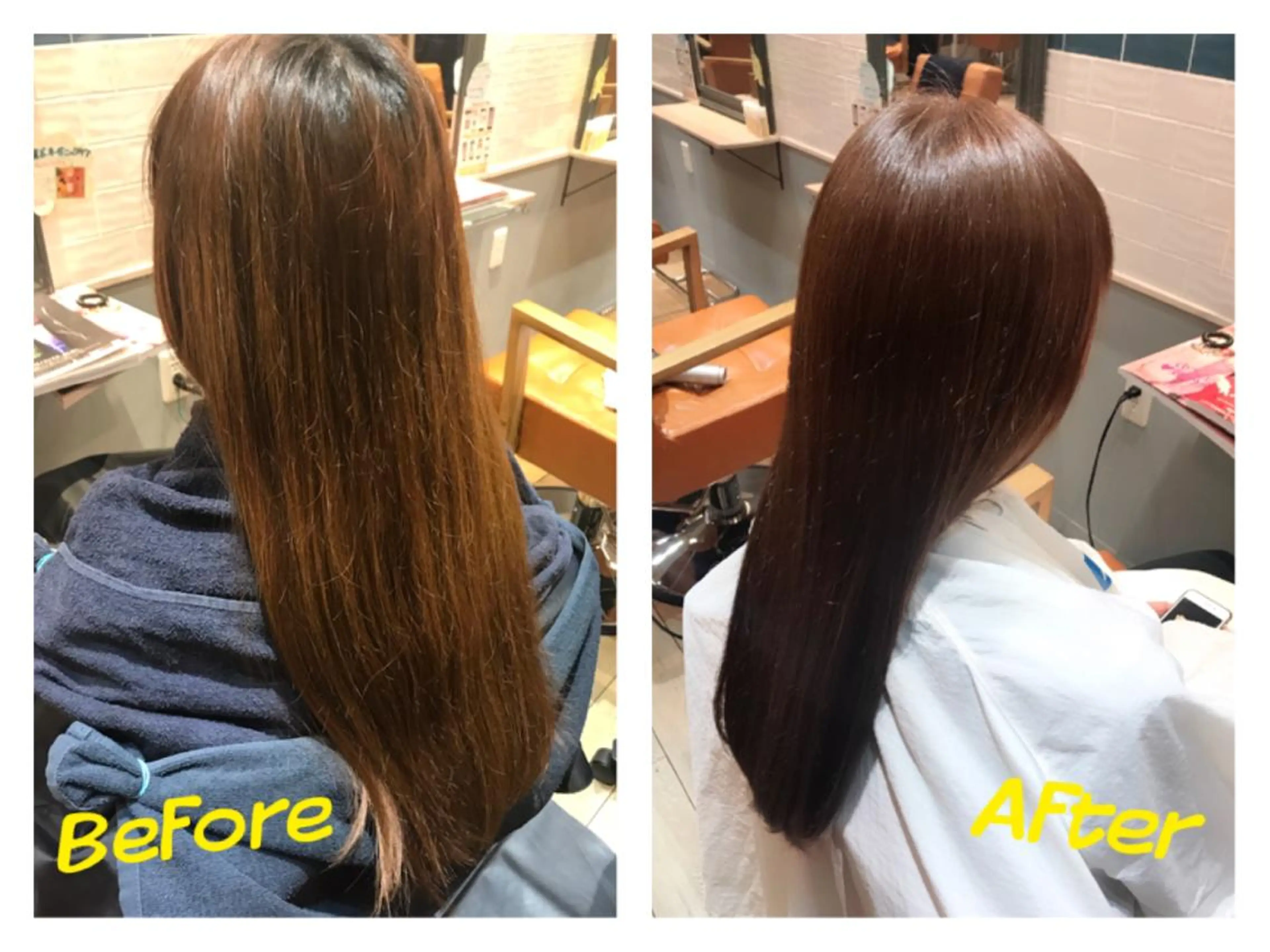 ロング カラー オレンジ ピンクカラー ☻BRAVE柏東口店 わたなべ りこ☻のヘアスタイル