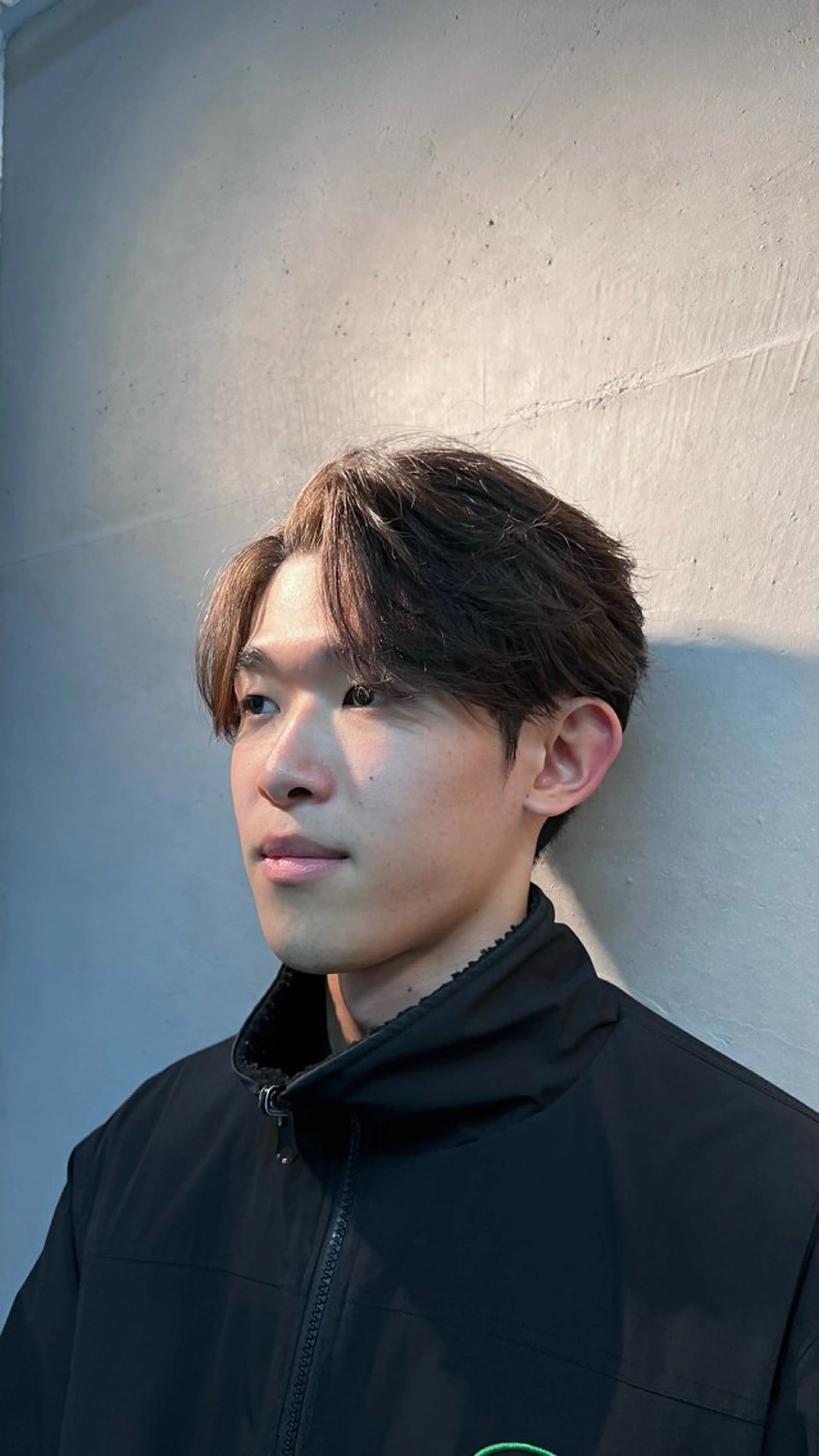 ショート パーマ メンズ センターパート 縮毛矯正 Alo所属・💥メンズパーマ /表参道/モント💥のヘアスタイル