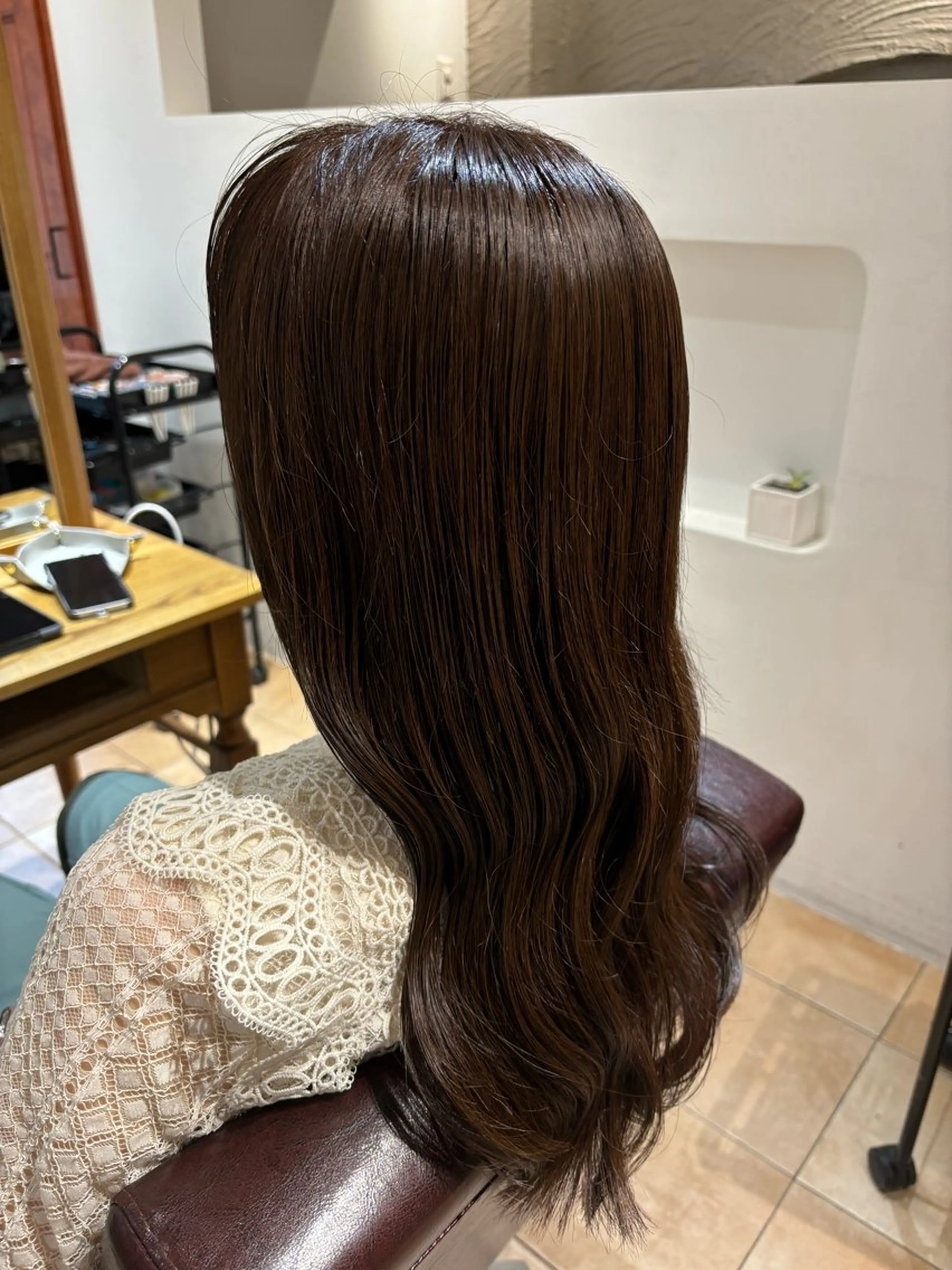 ロング カラー ブラウンカラー チョコレートブラウン カット ヘアカラー トリートメント 🌈透明感カラー🌈 🌟吉田祐介🌟のヘアスタイル