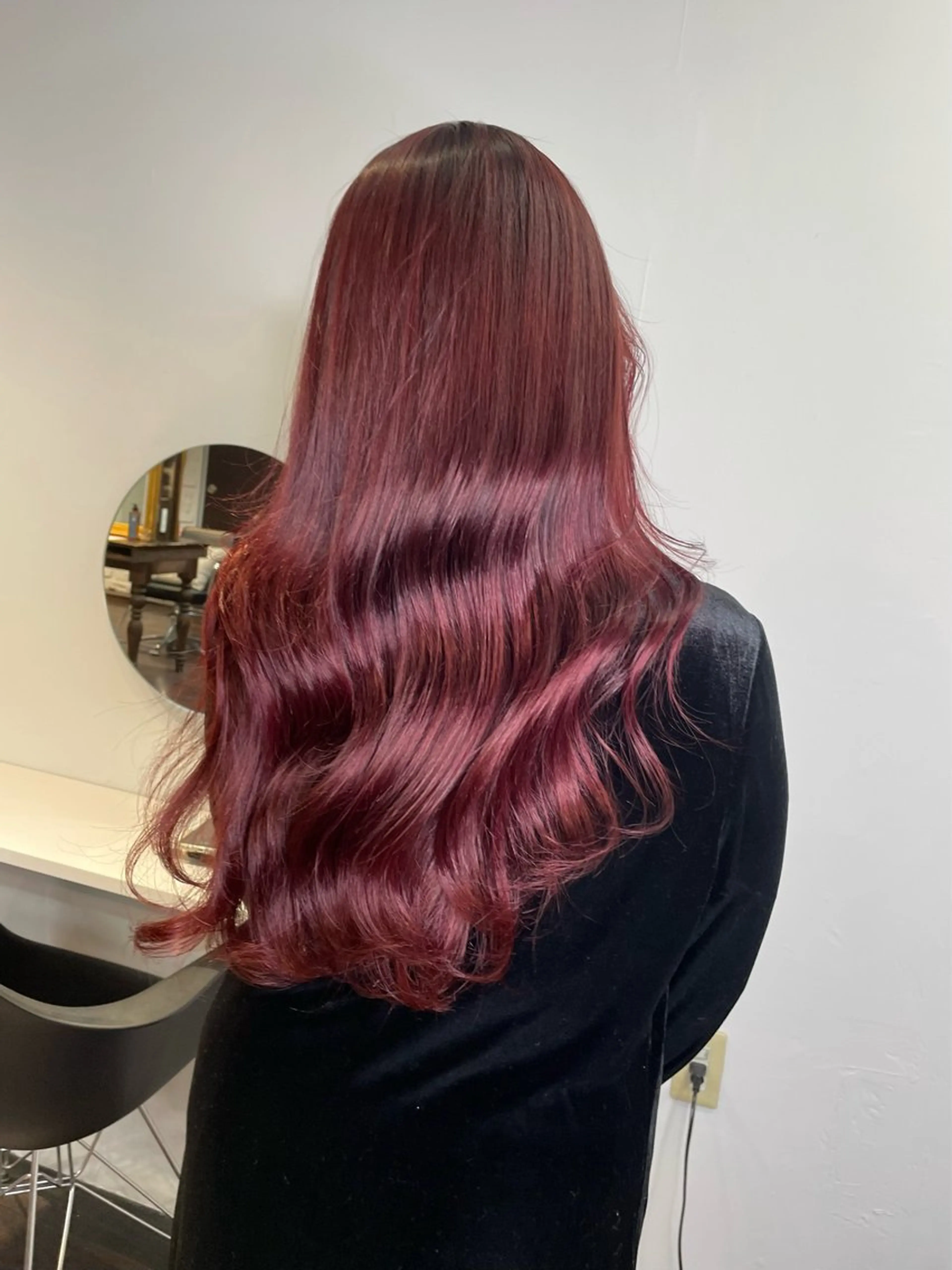 ロング カラー ヘアアレンジ ブリーチ ブラウンカラー ダブルカラー ブリーチなしカラー レッドカラー カット ヘアカラー トリートメント maoブリーチ無し 似合わせカラーのヘアスタイル