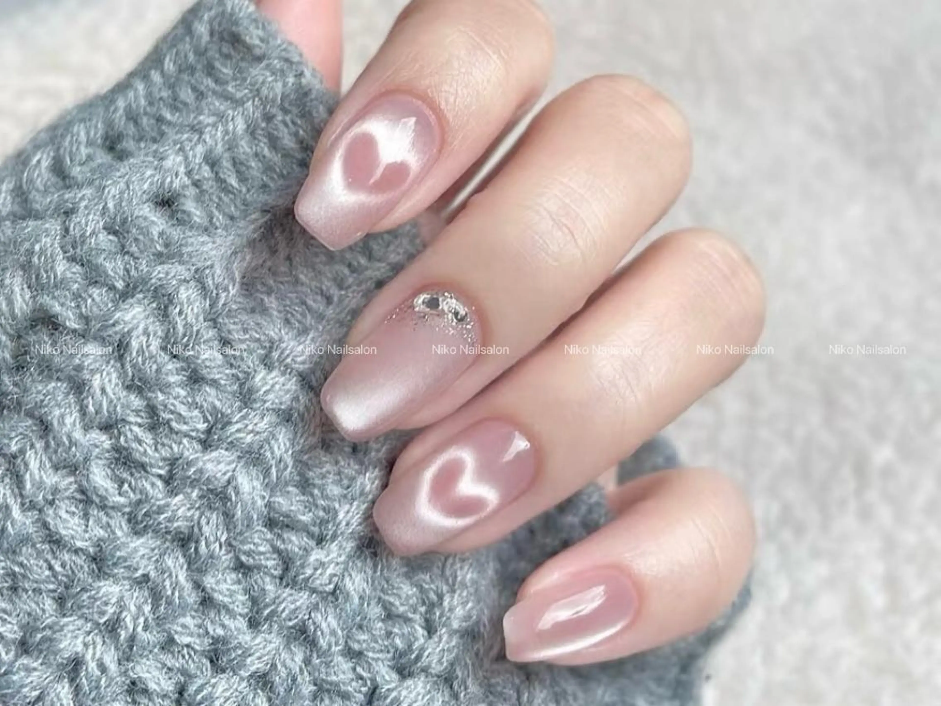 ネイル 長さ出し フットネイル フレンチネイル ジェルネイル ガラスフレンチ サカモト リナのネイルデザイン