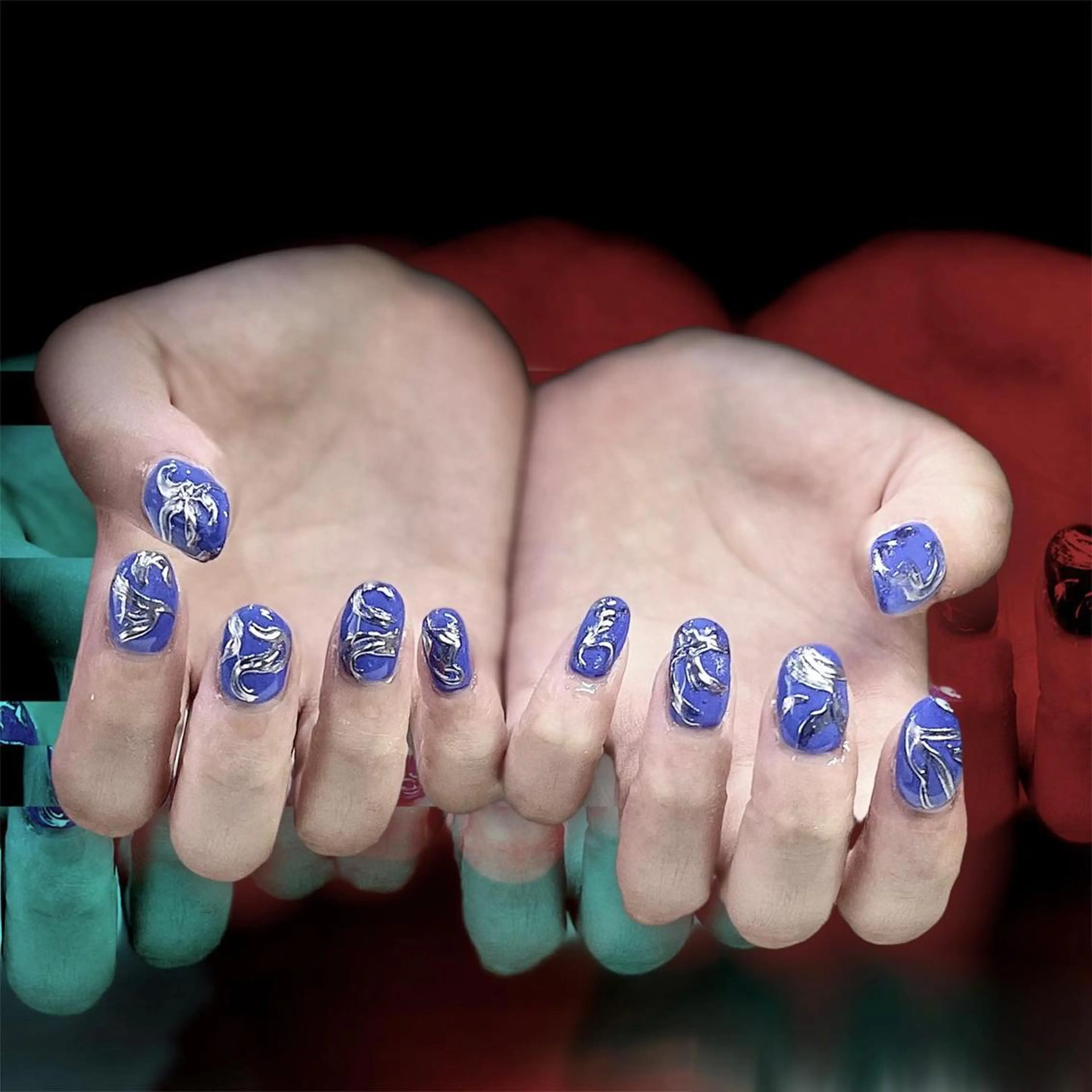 メンズ ネイル メンズ韓国風 アートネイル クリアネイル フレンチネイル ジェルネイル 🐕‍🦺Yappy 💗A-tanのネイルデザイン