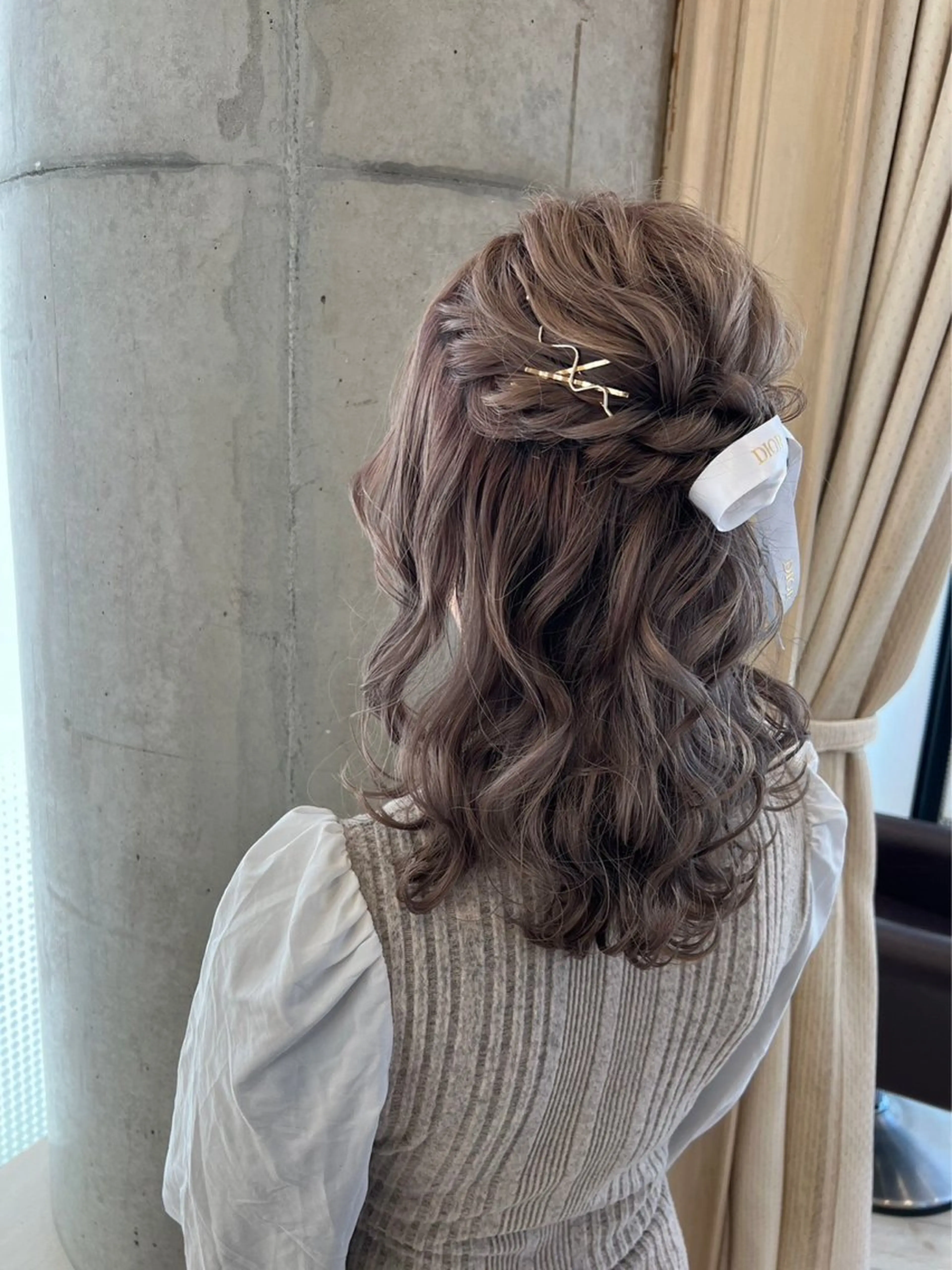 ヘアアレンジ 卒業式のヘアスタイル ヘアセット 🦋Misaki🦋 メンズパーマ/着付けのヘアスタイル