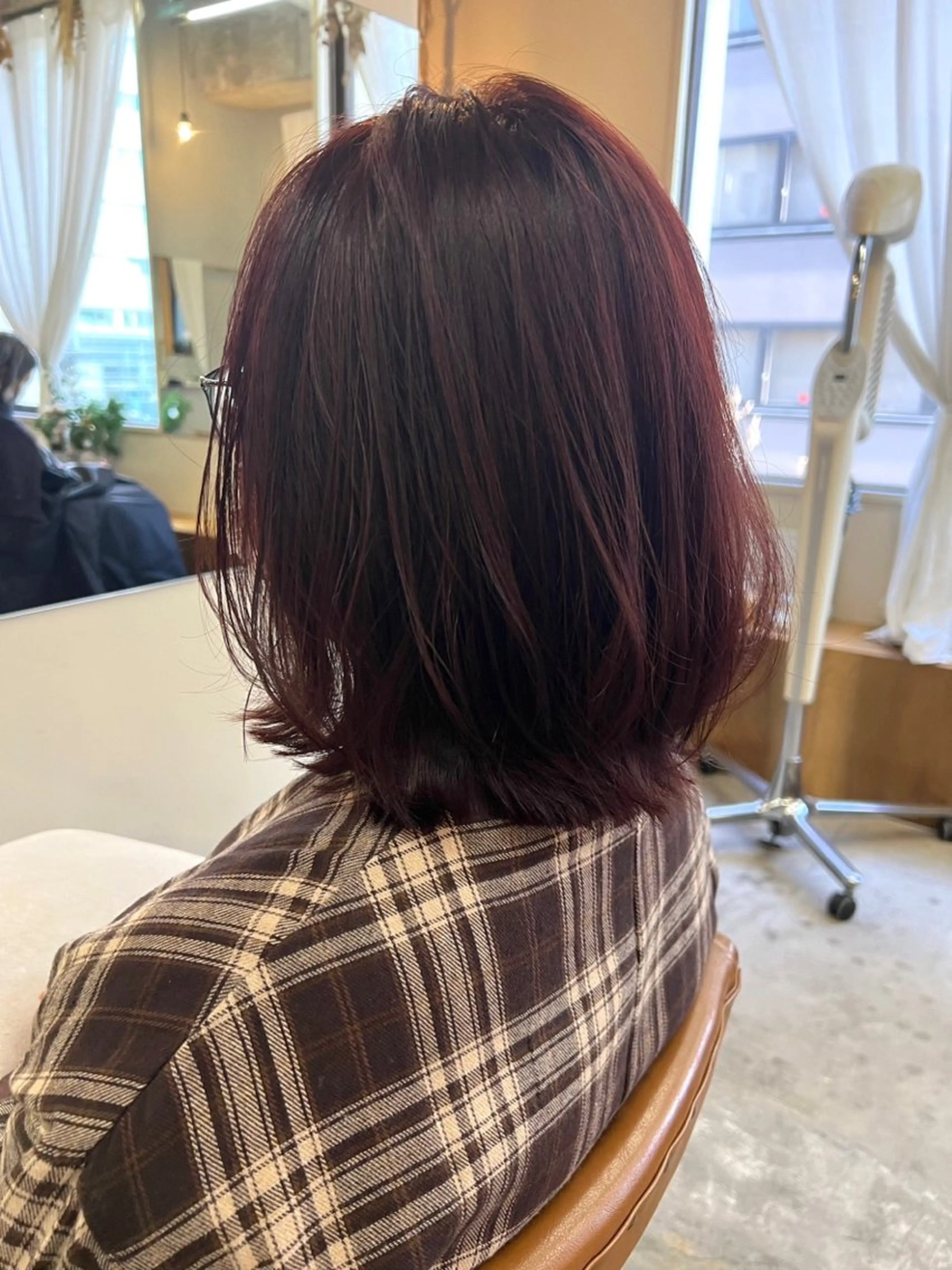 ミディアム カット ヘアカラー トリートメント 🌻花屋併設🌻濱 幸帆のヘアスタイル