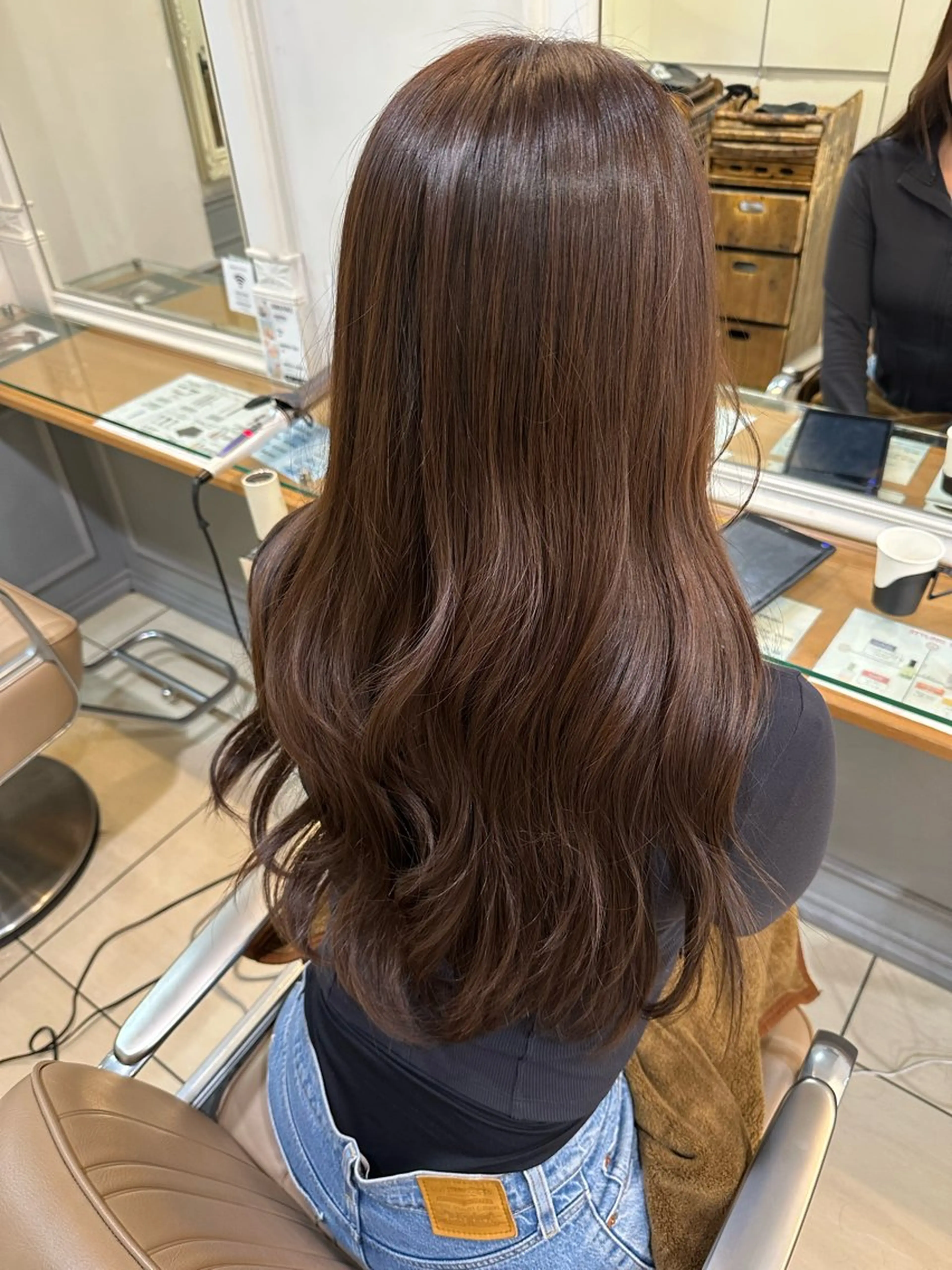 ロング ヘアカラー 横浜⭐️カラーモデル 💫あみ💫のヘアスタイル