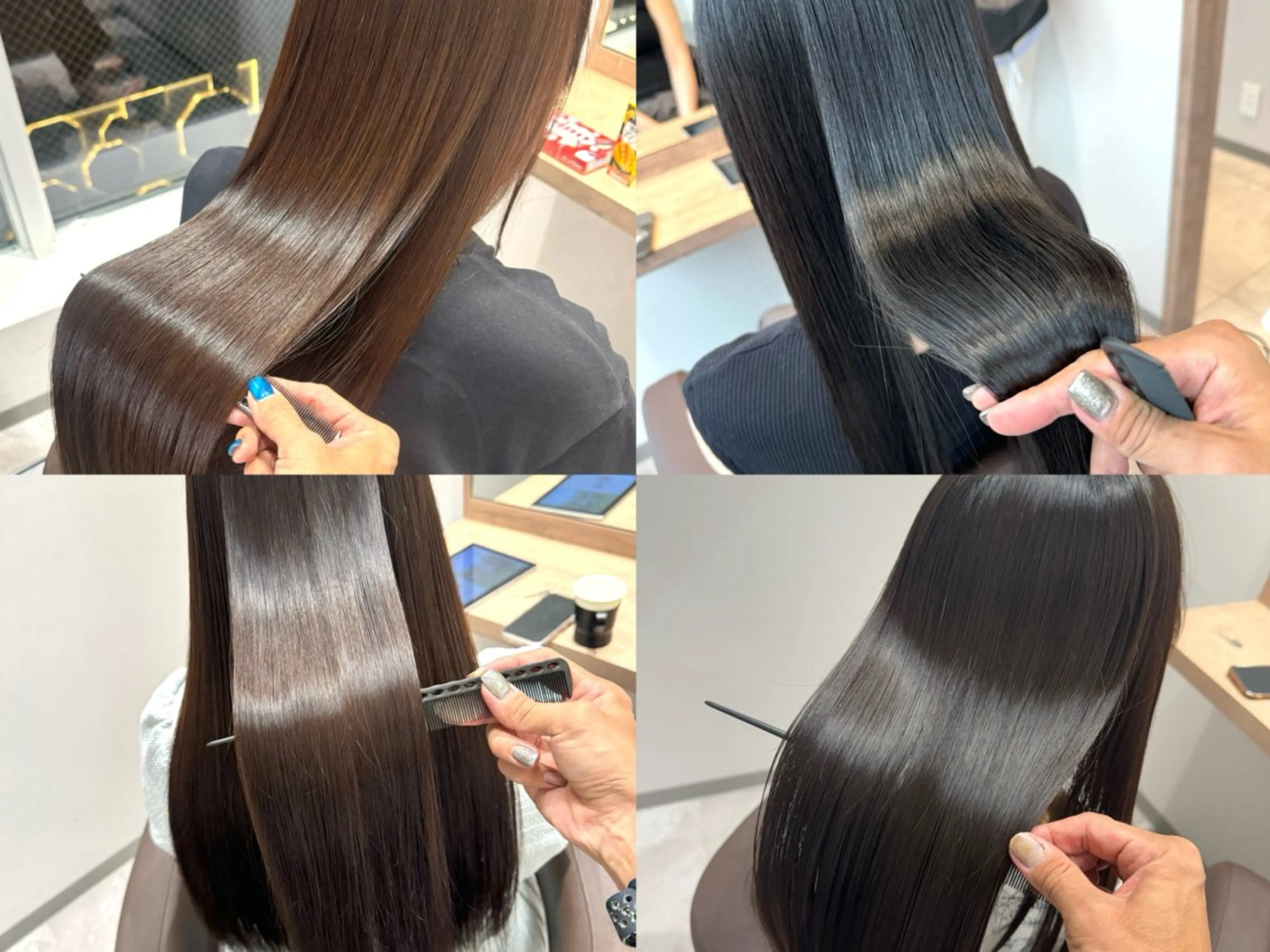 セミロング くせ毛 髪質改善 韓国風ヘア 縮毛矯正 トリートメント 森 隆秀/韓国ヘアのヘアスタイル