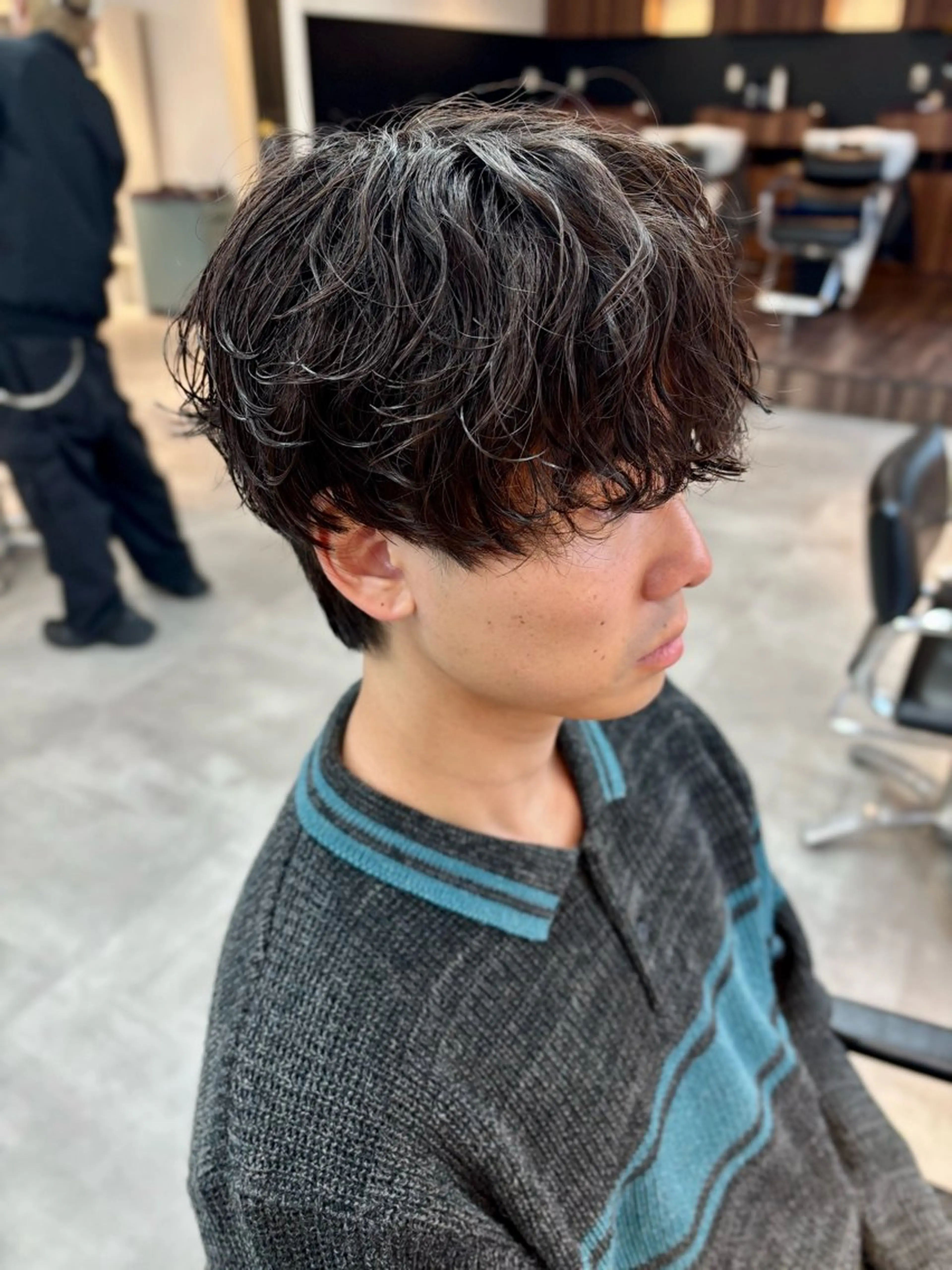 パーマ メンズ マッシュウルフ マッシュ メンズパーマ メンズウルフカット ウルフカット カット パーマ トリートメント 男の理想を叶える🔥 メンズパーマ特化｜関のヘアスタイル