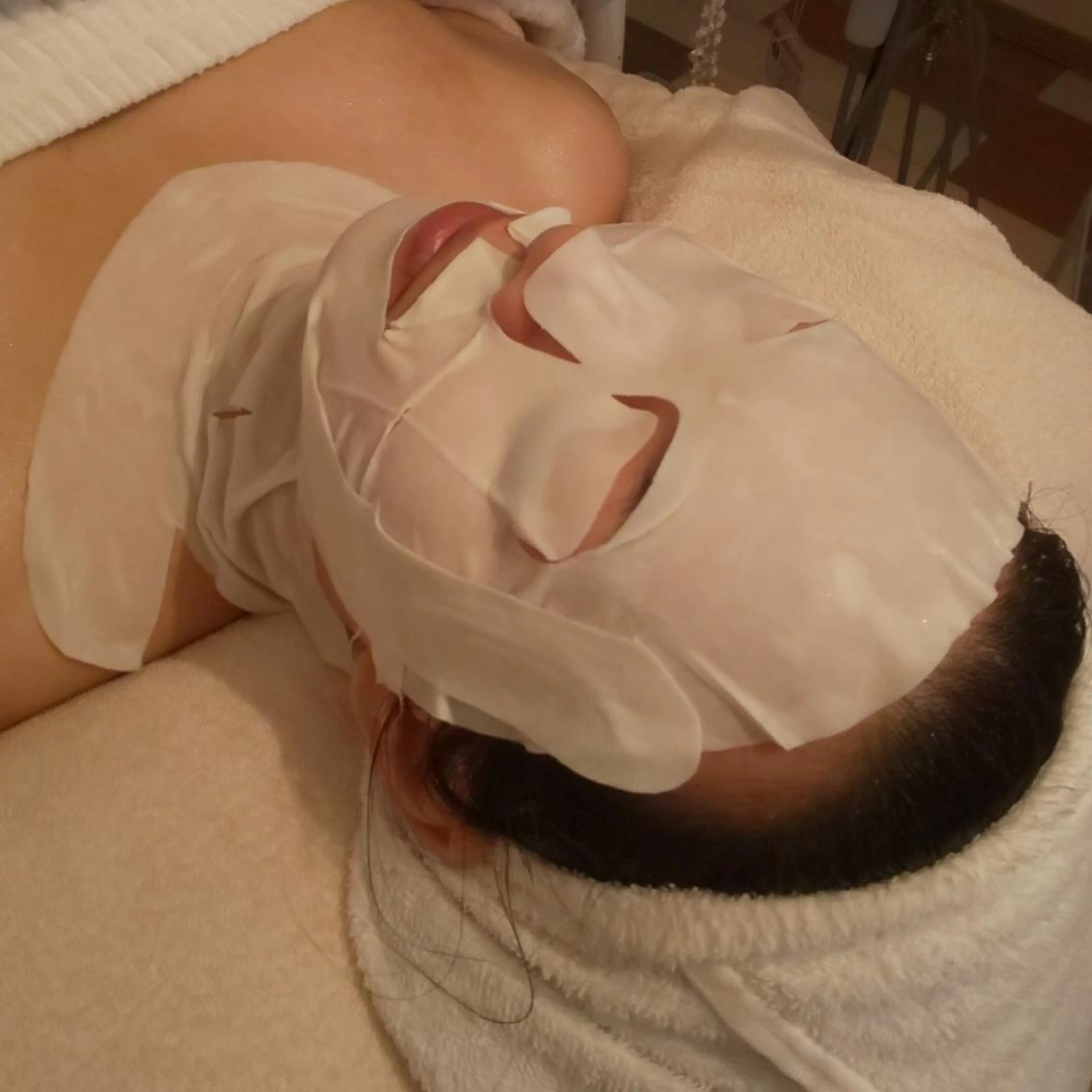 人気No.3✨幸せホルモンが分泌される首と顔のエイジングケア🌸アドバンスコース+オーセントマスクの写真