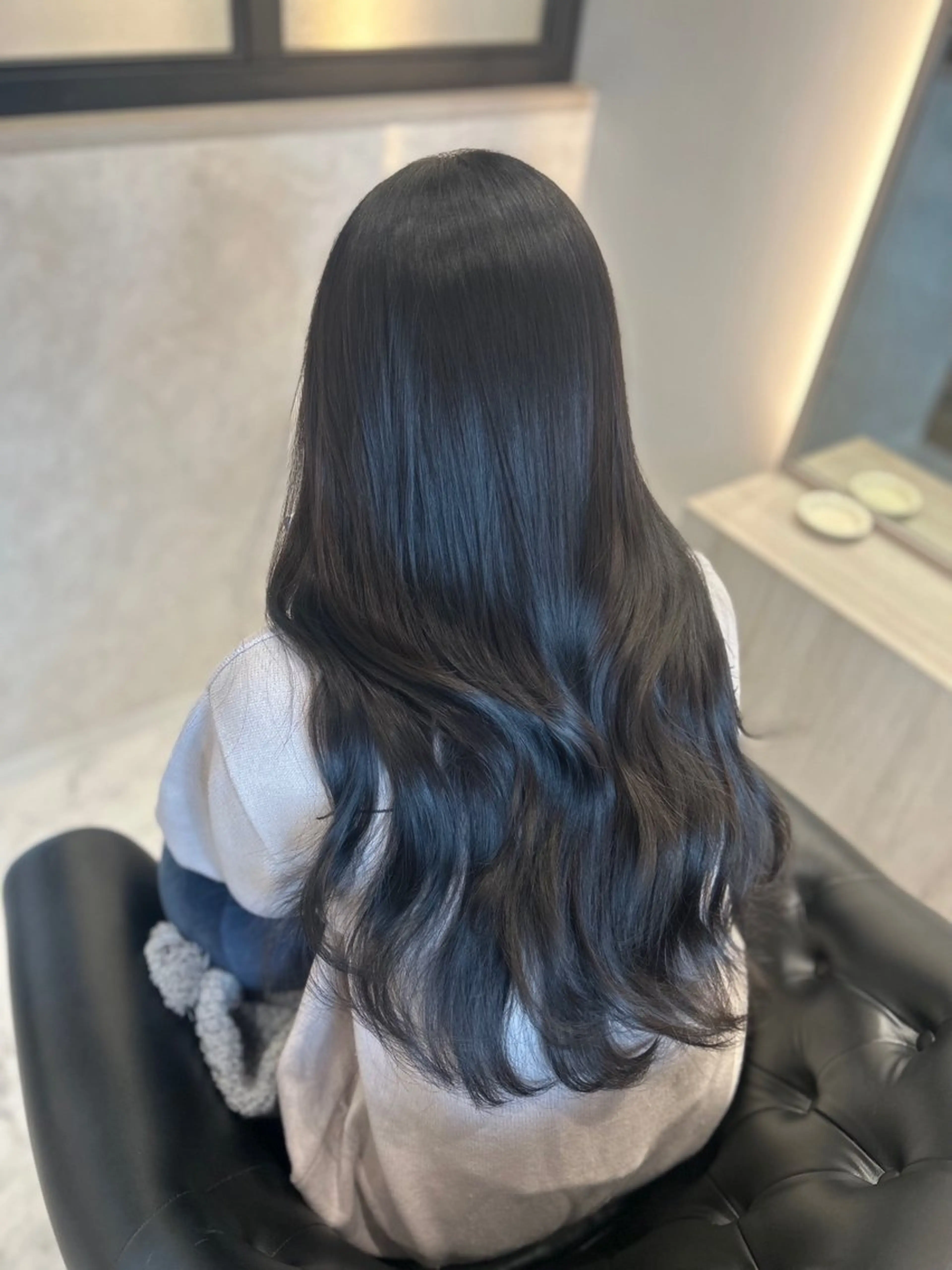 ロング カラー カット ヘアカラー トリートメント &chaLme   心斎橋所属・emi/髪質改善/ 韓国風/艶カラーのヘアスタイル