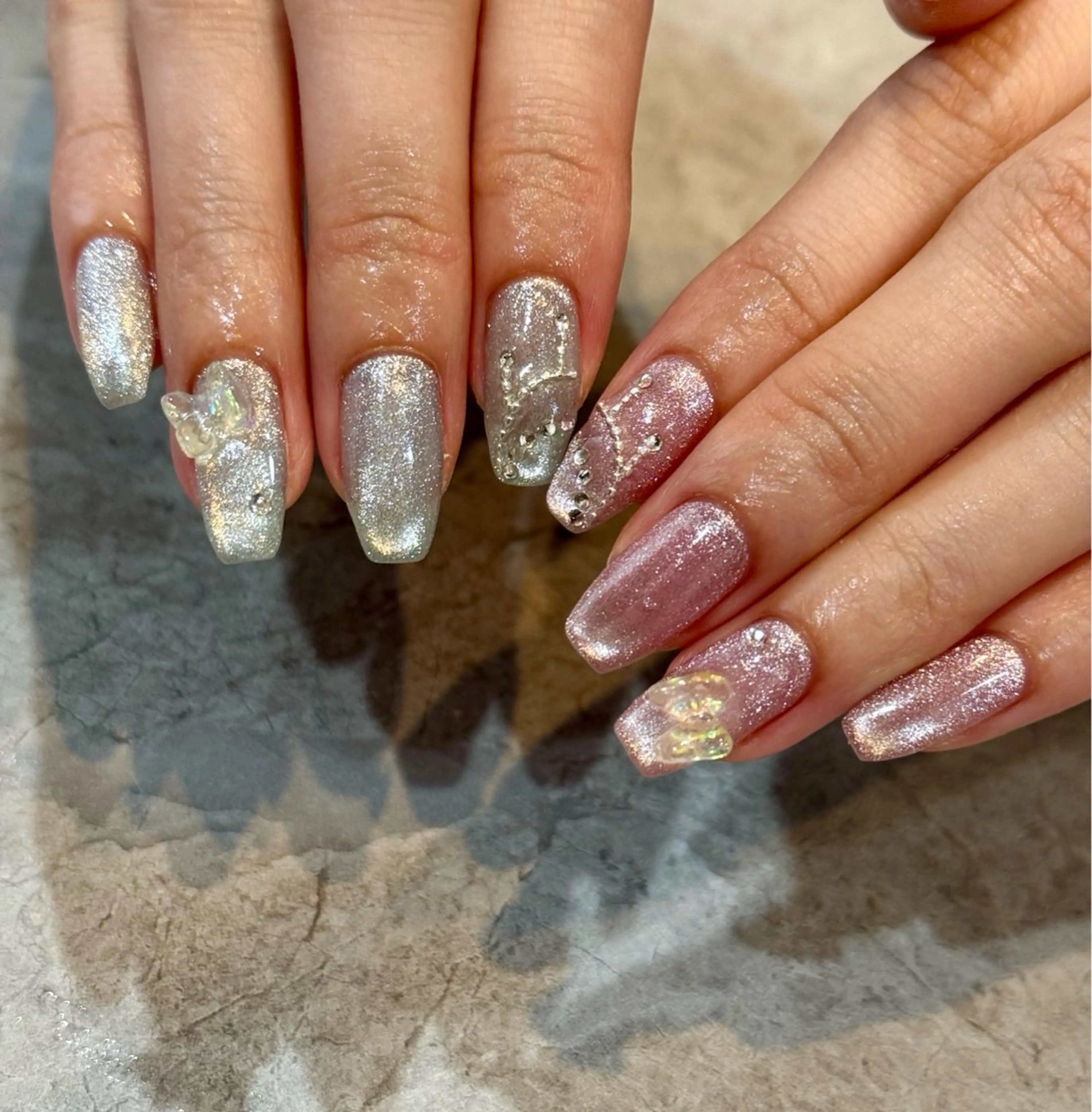 ネイル マグネットネイル ハンドネイル Blé nailのネイルデザイン